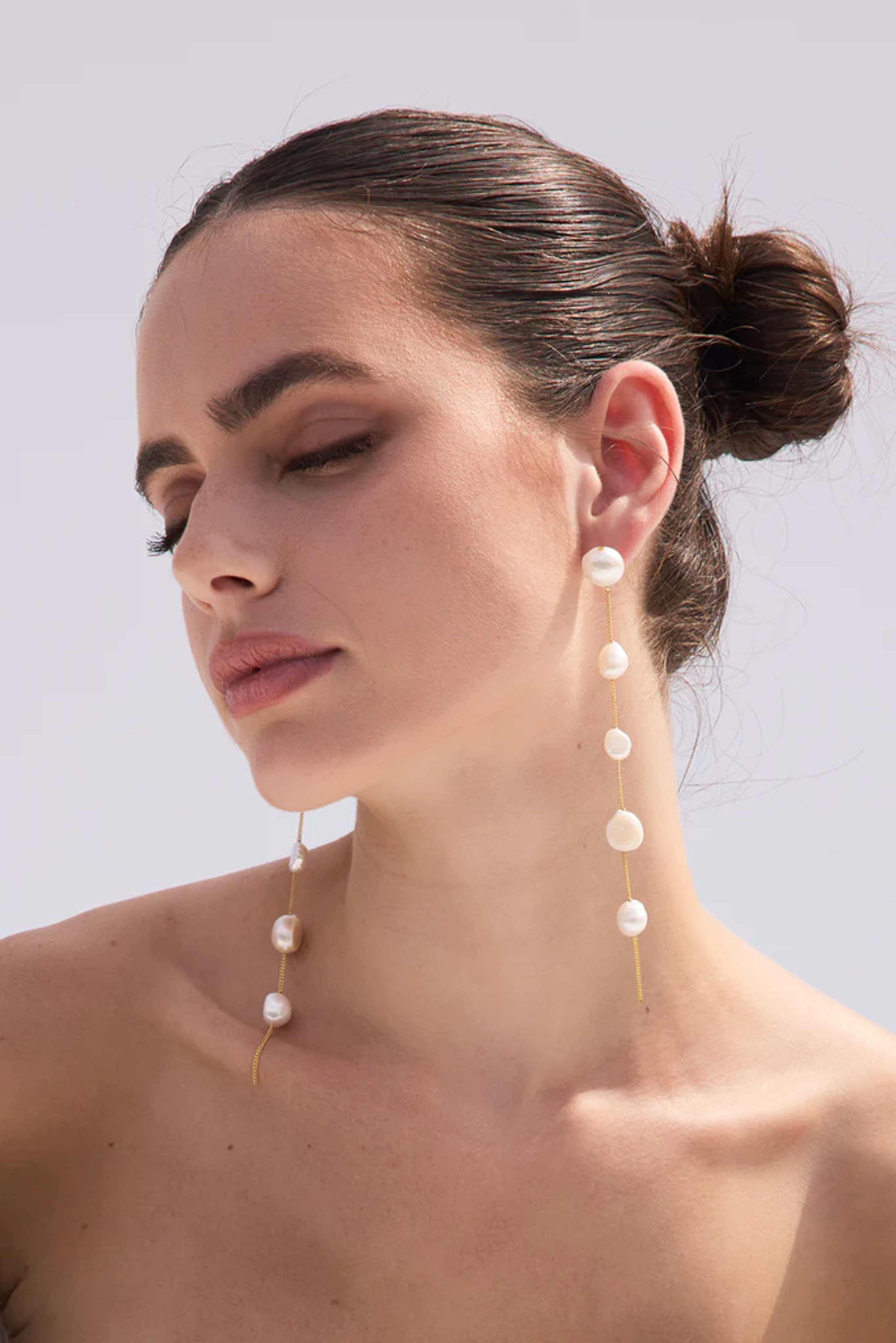 ATUM EARRING - PEARL – CULT GAIA