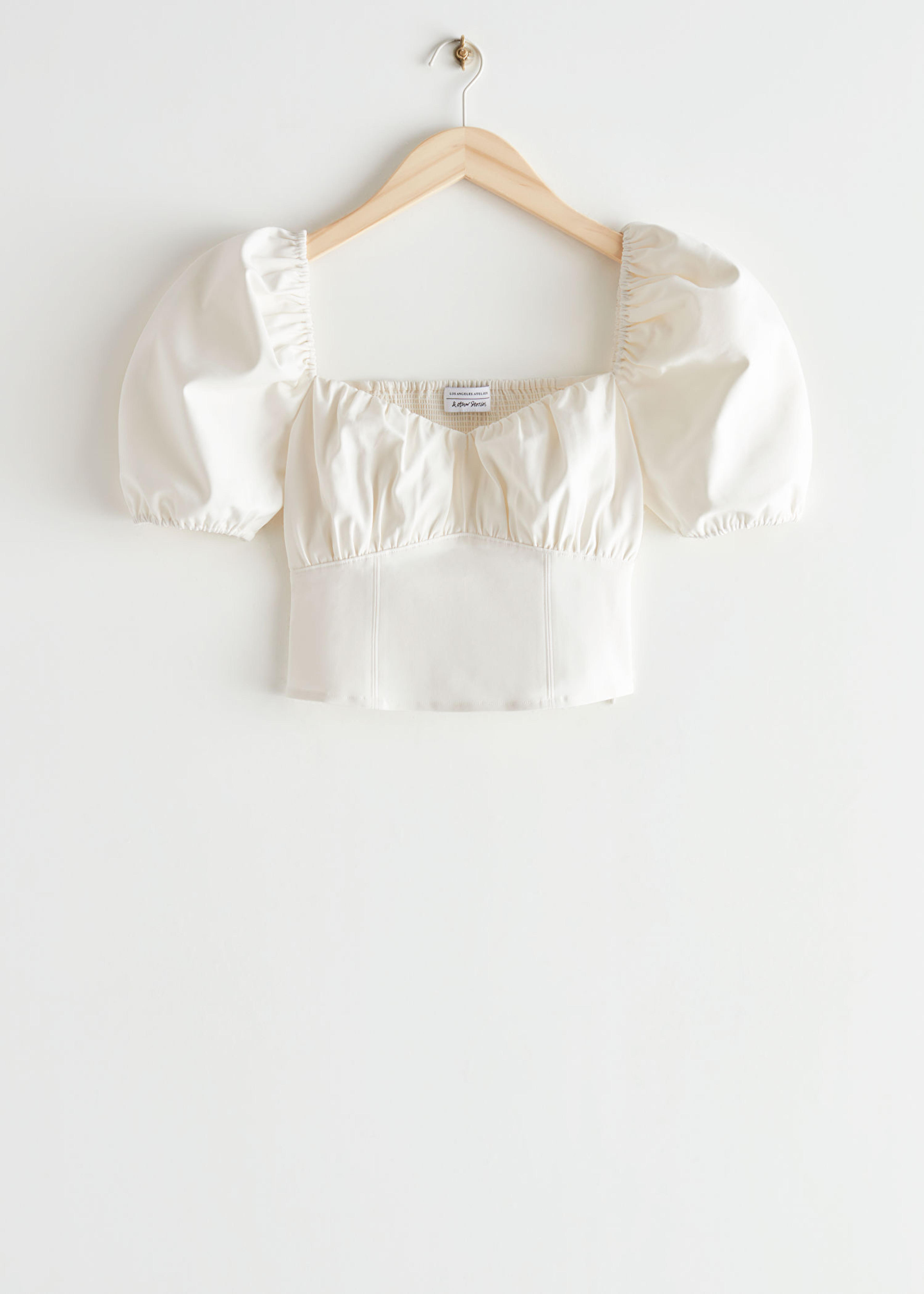 Puff Sleeve Top - White - Blouses - & Other Stories US