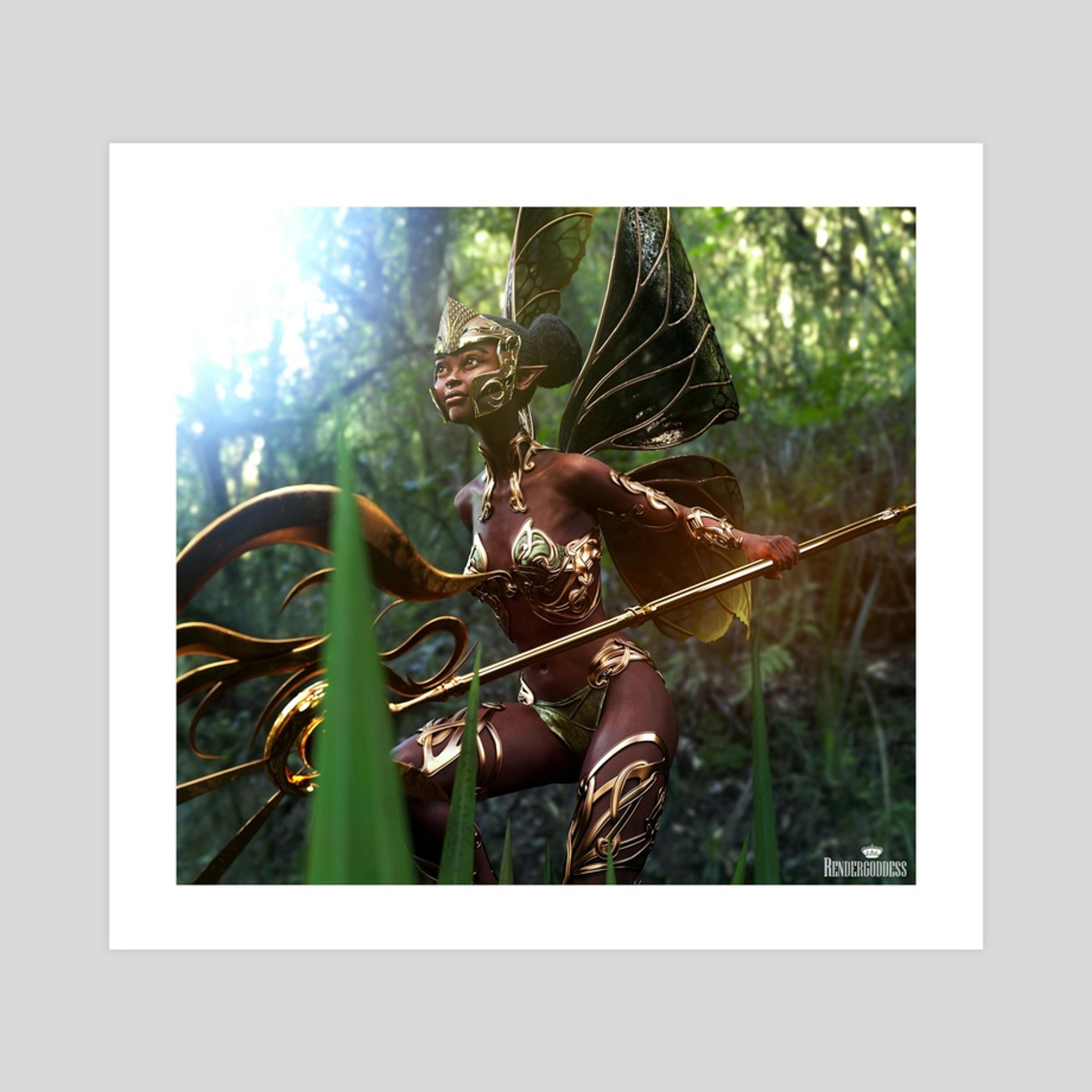 Frannie, The Battle Fae., an art print by Dannie B.