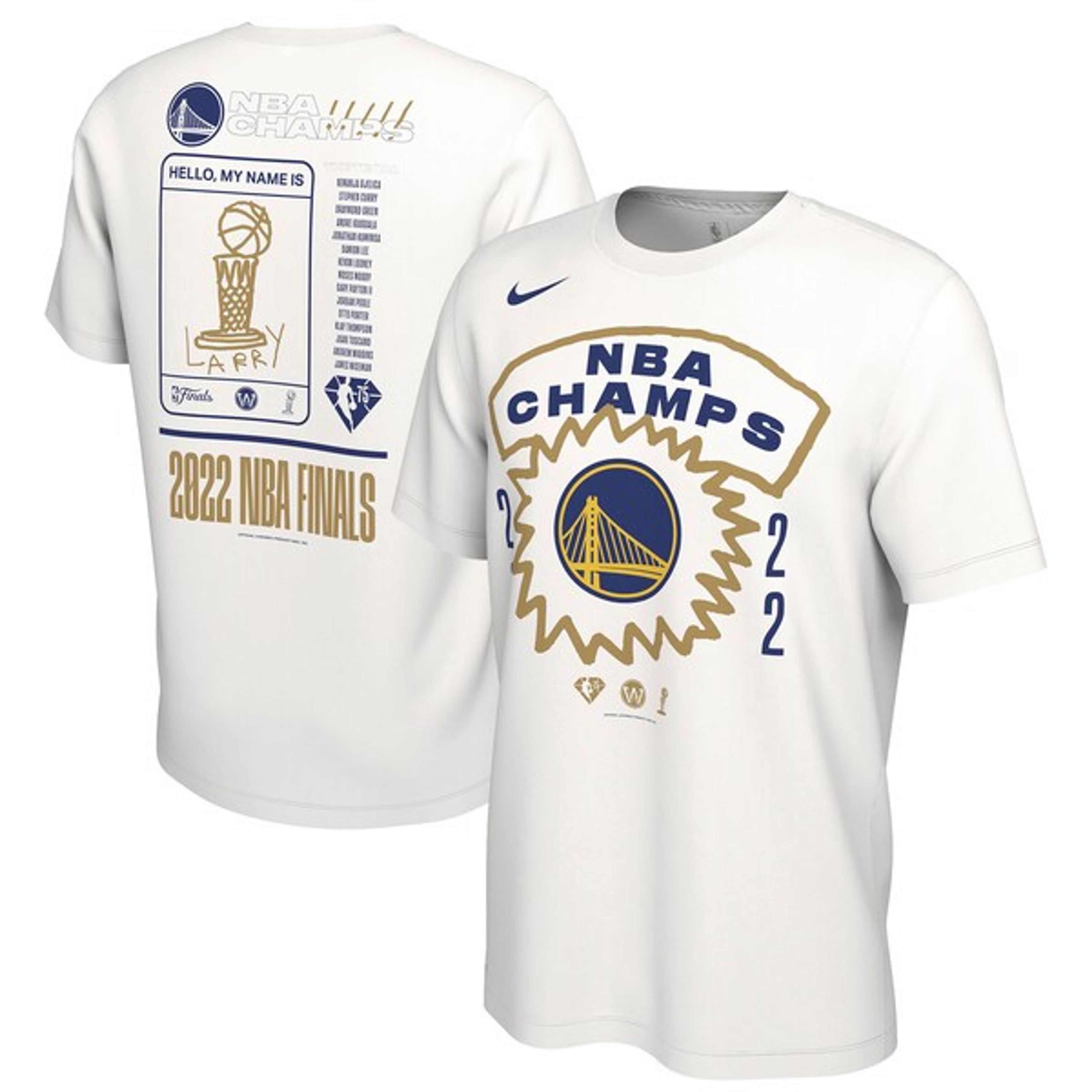 Golden State Warriors Nike 2022 NBA Finals Champions Roster T-Shirt - White