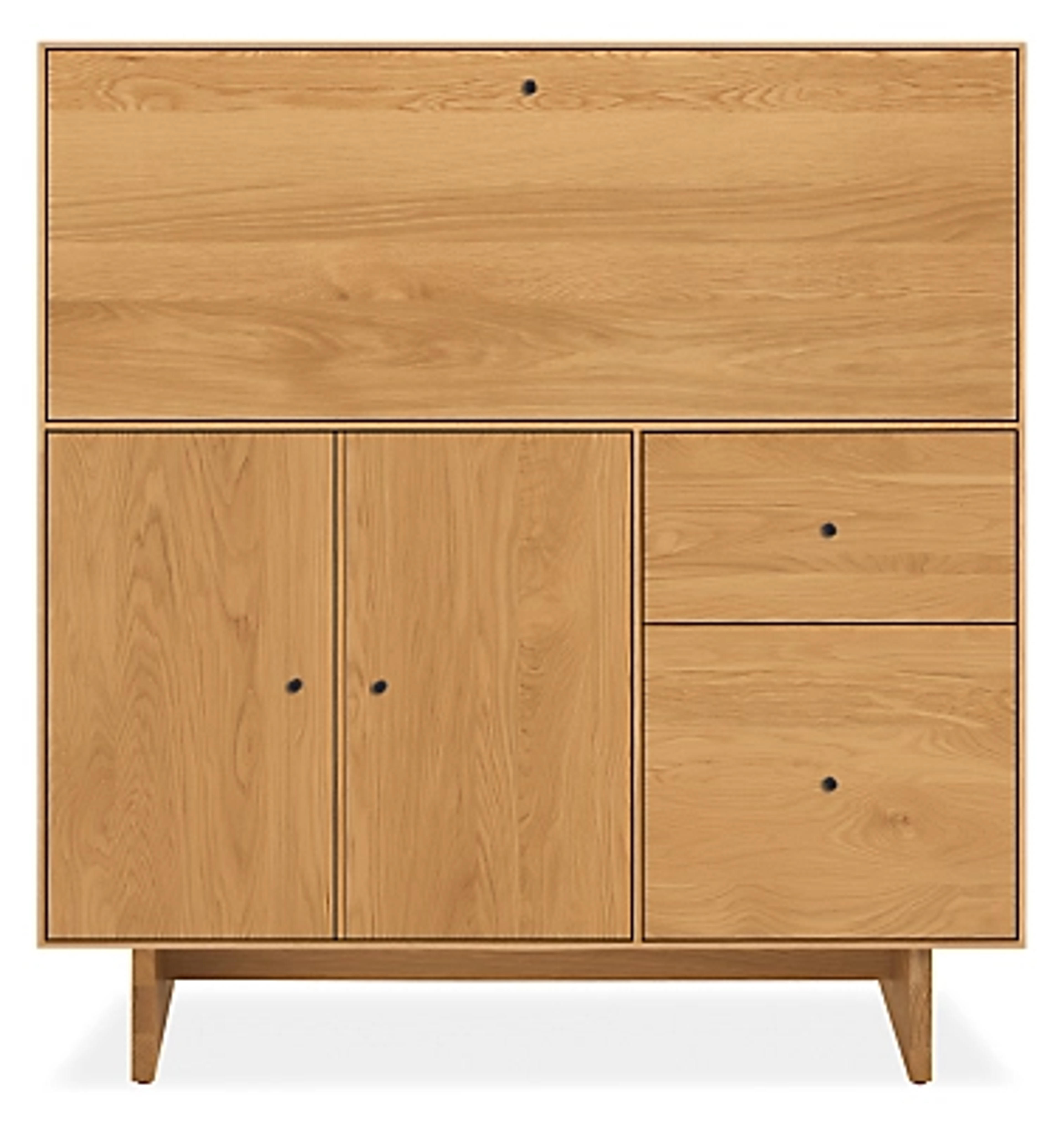 Hudson Office Armoire with Wood Base - Modern Office Furniture - Room & Board