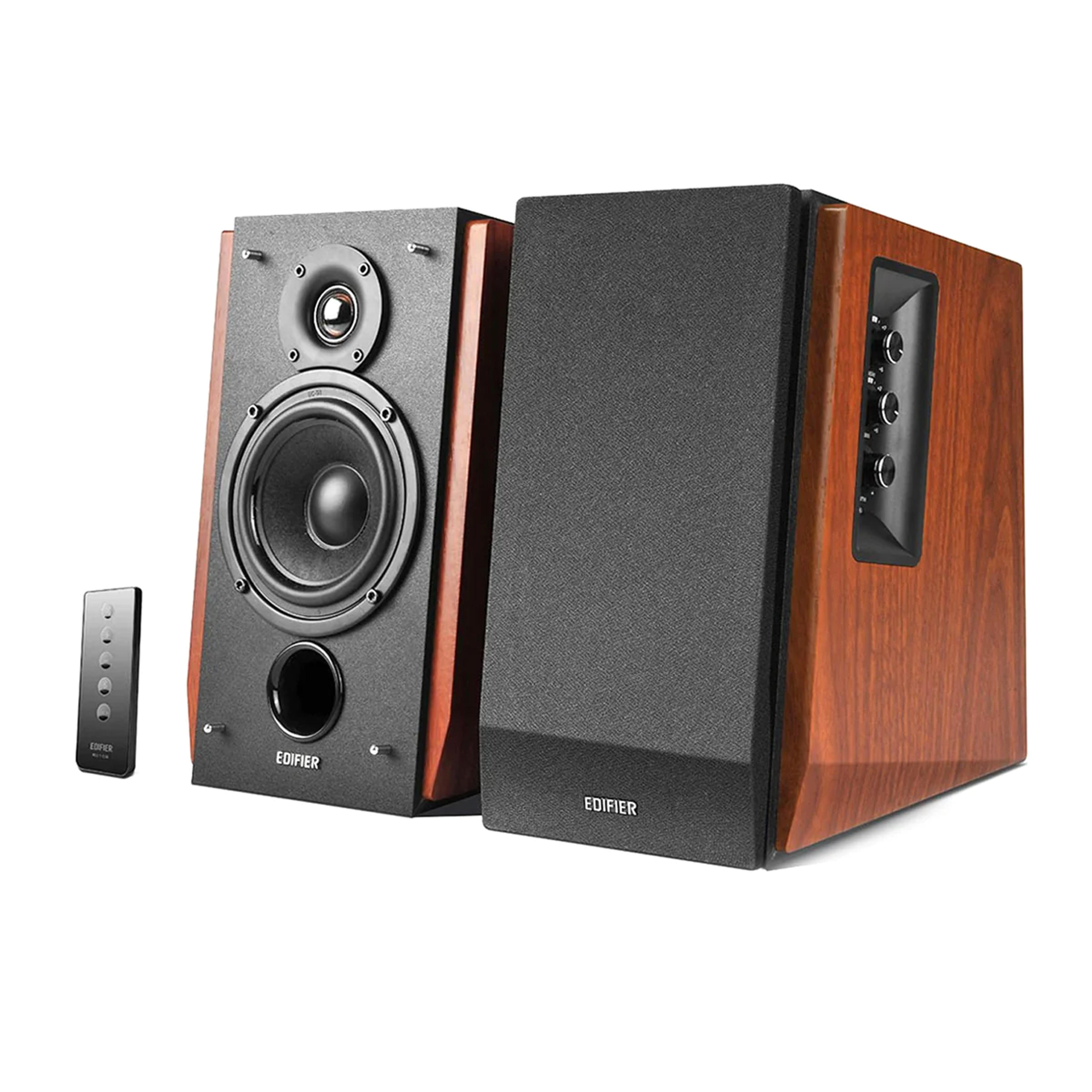 Edifier: R1700BT Powered Speakers w/ Bluetooth - Wood Brown