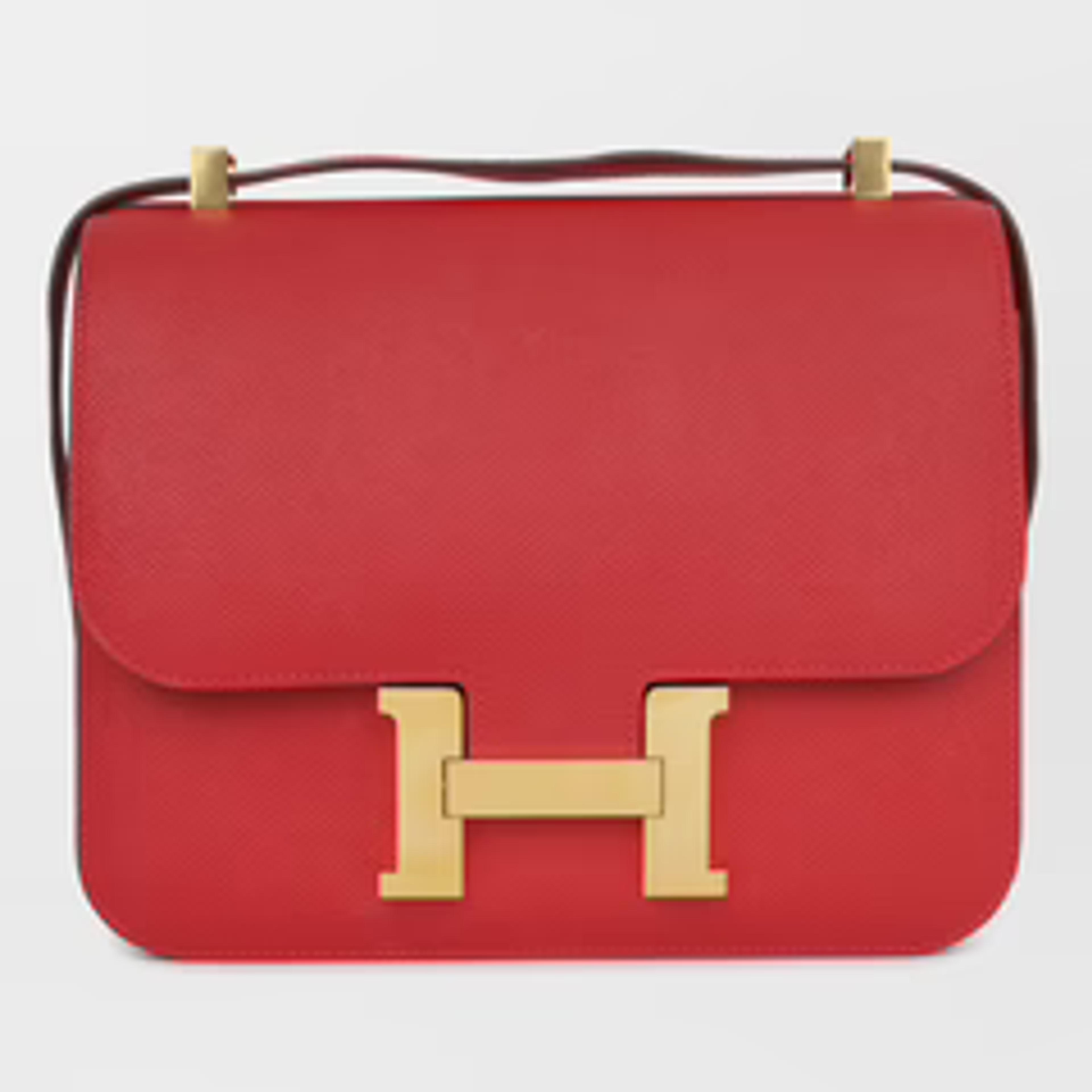 Hermès - Constance 23 - Rouge Casaque Epsom - GHW - Pre Loved | Bagista