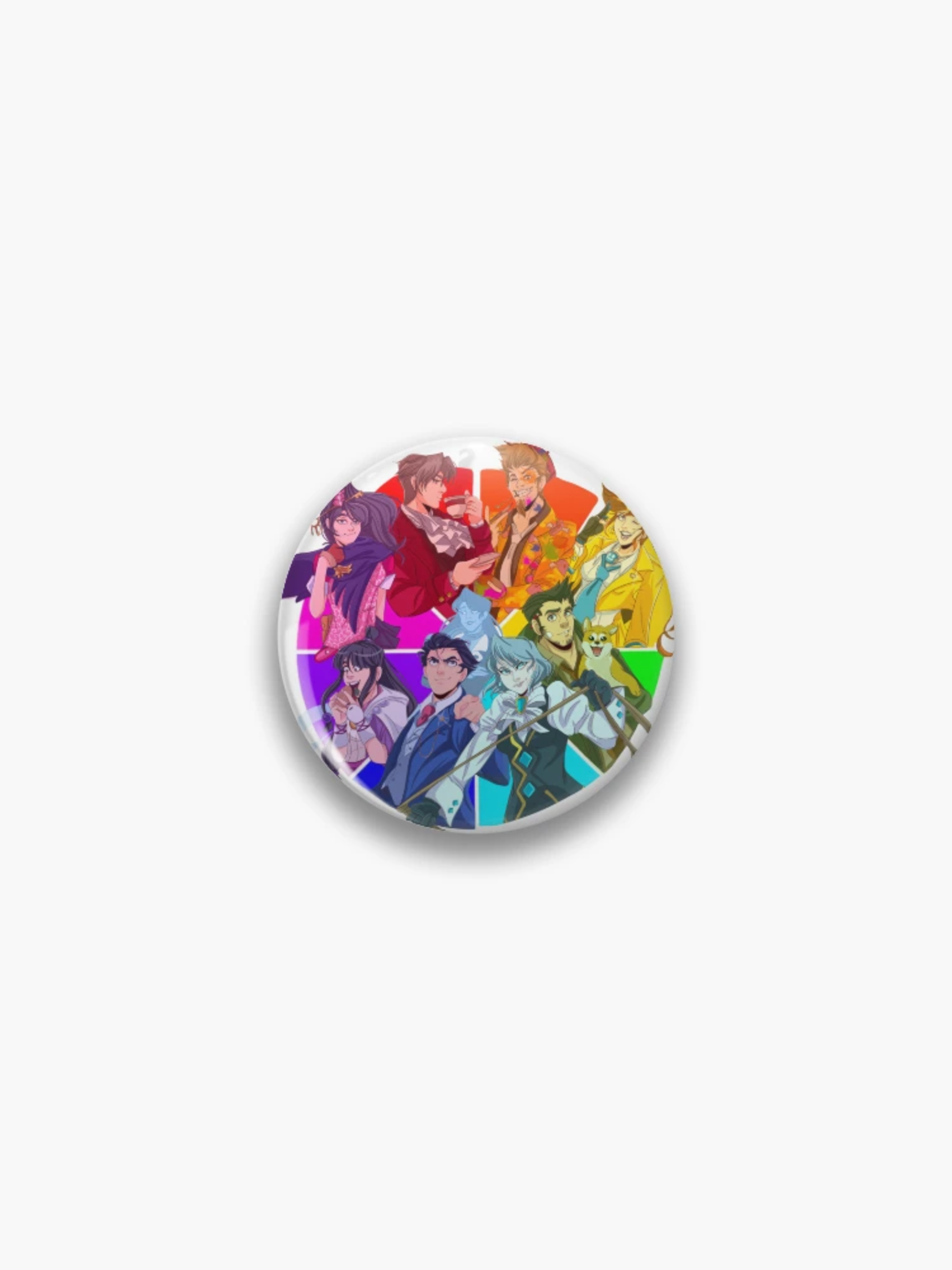 "The Great Lawyer Color Wheel" Pin for Sale by expiredocean | Redbubble