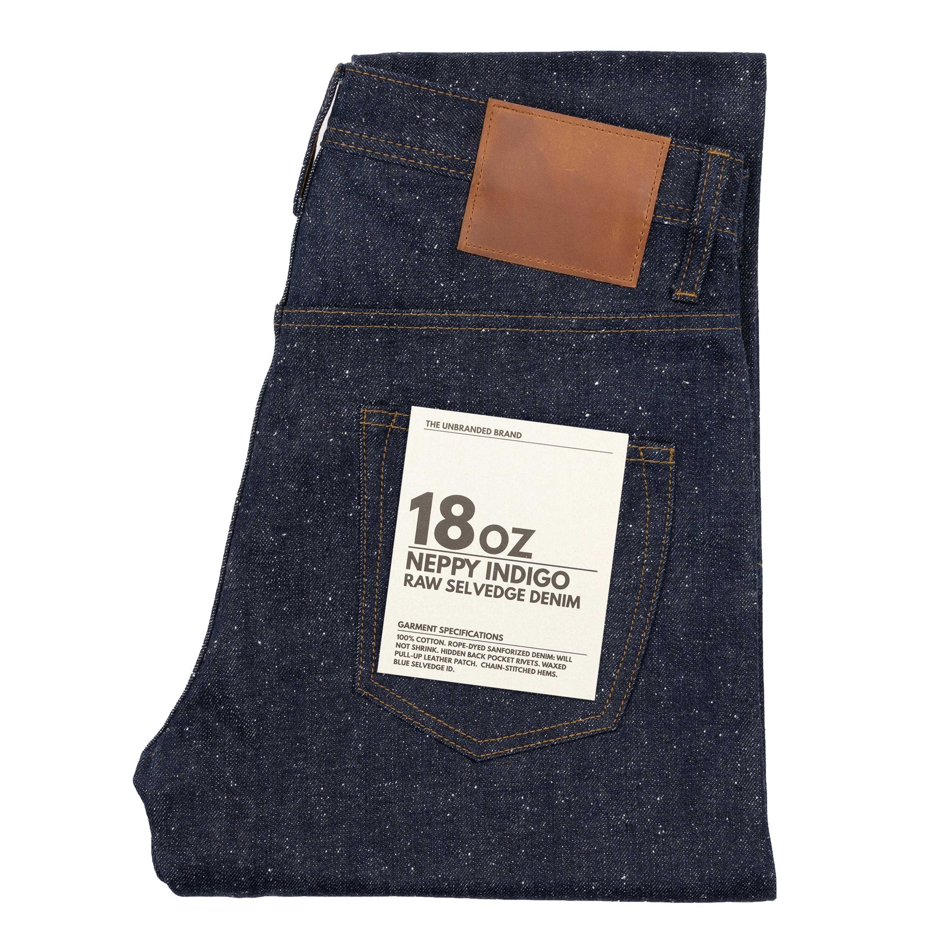 Relaxed Tapered Fit - 18oz Neppy Selvedge | The Unbranded Brand