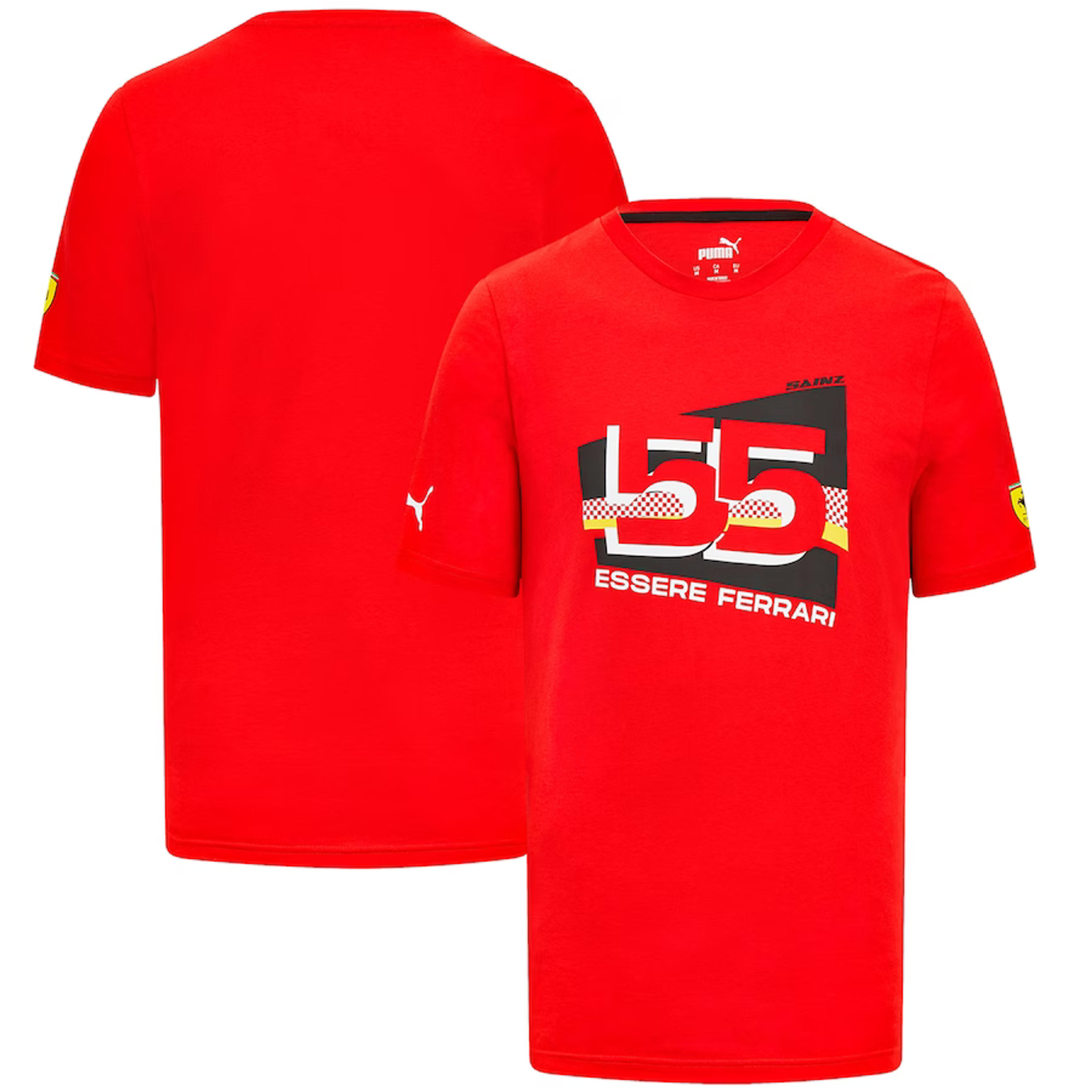 Scuderia Ferrari Puma Carlos Sainz Driver T-Shirt - Red