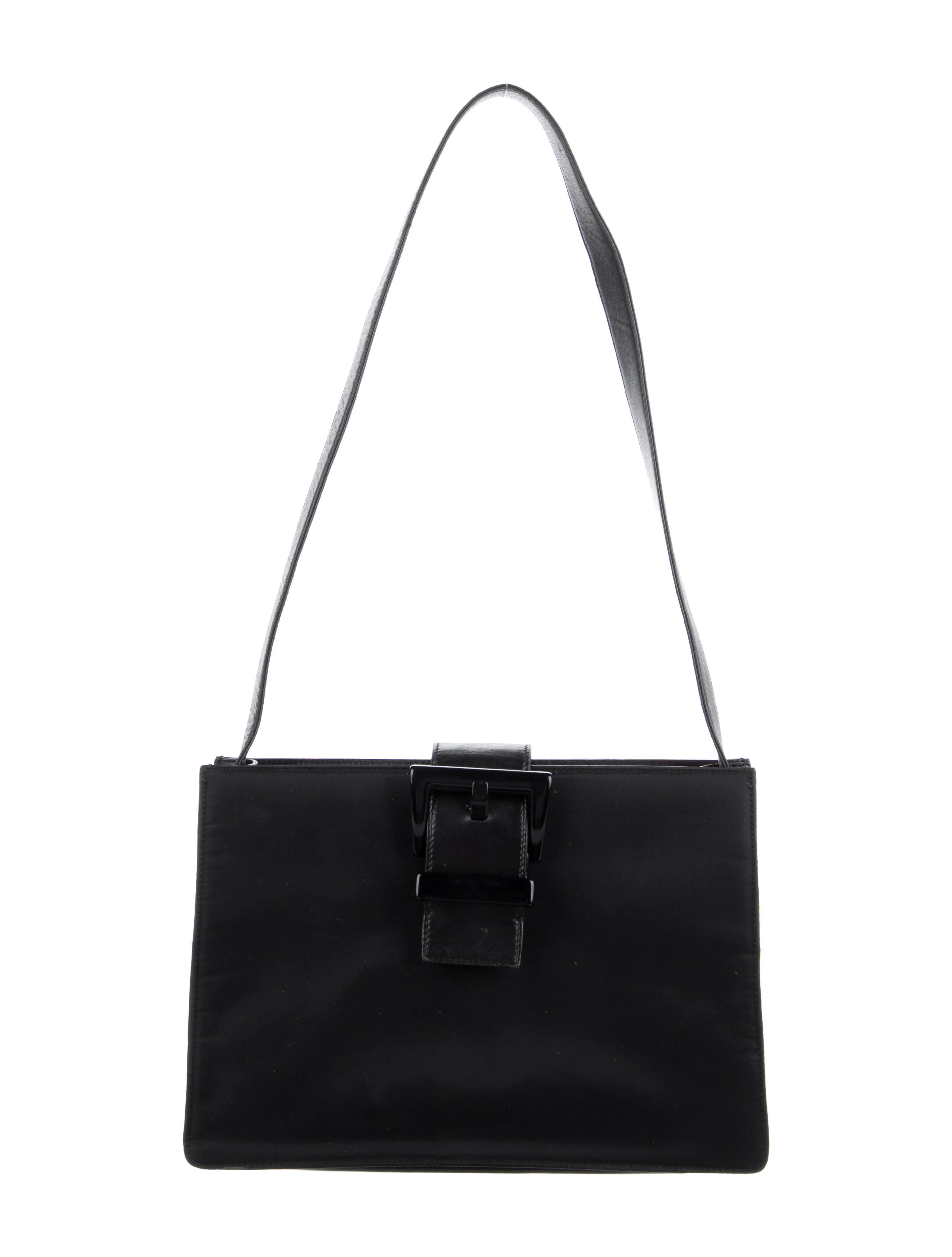 Prada Nappa-Trimmed Tessuto Shoulder Bag