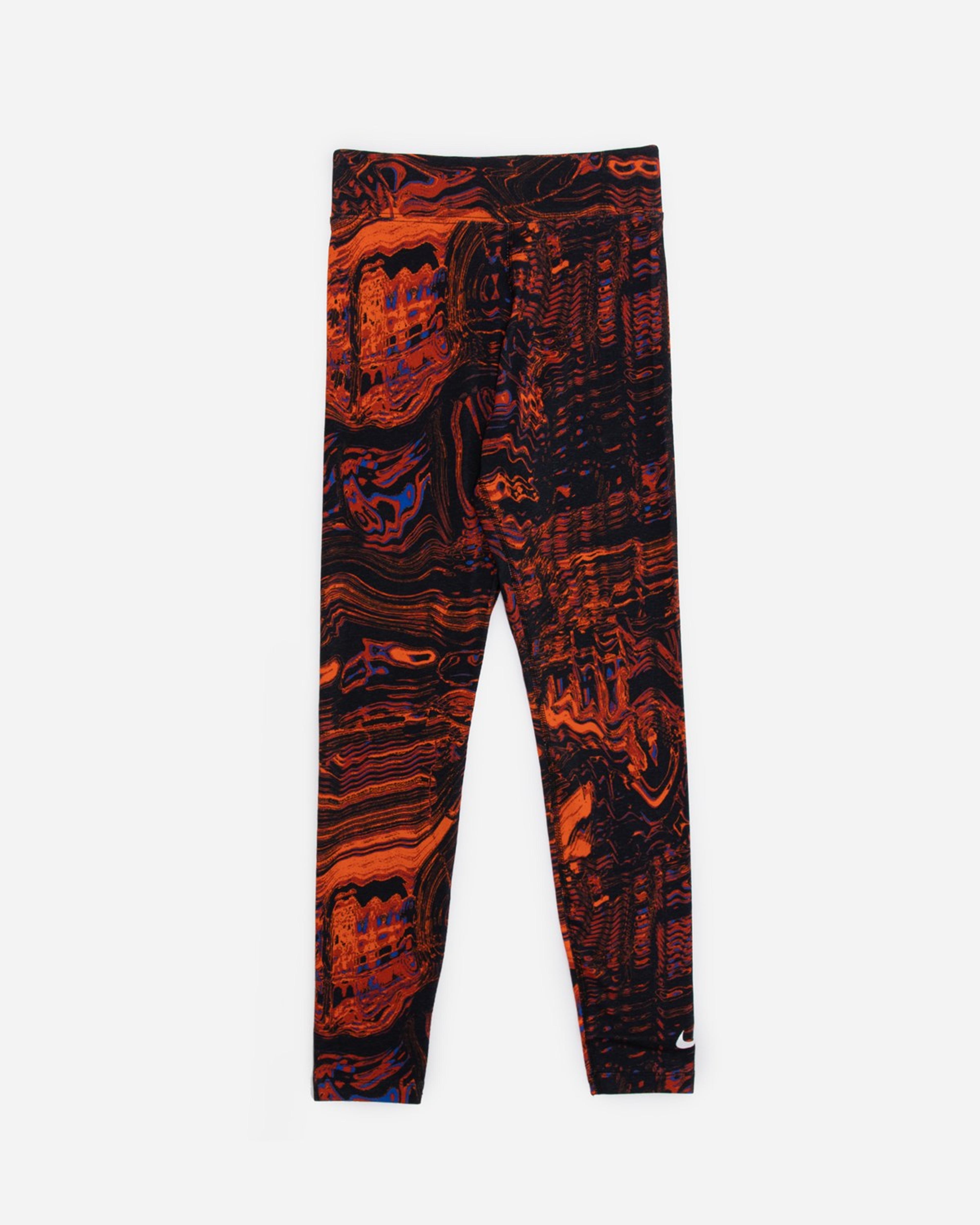 Nike Print Leggings Black/Orange | DJ4130-013