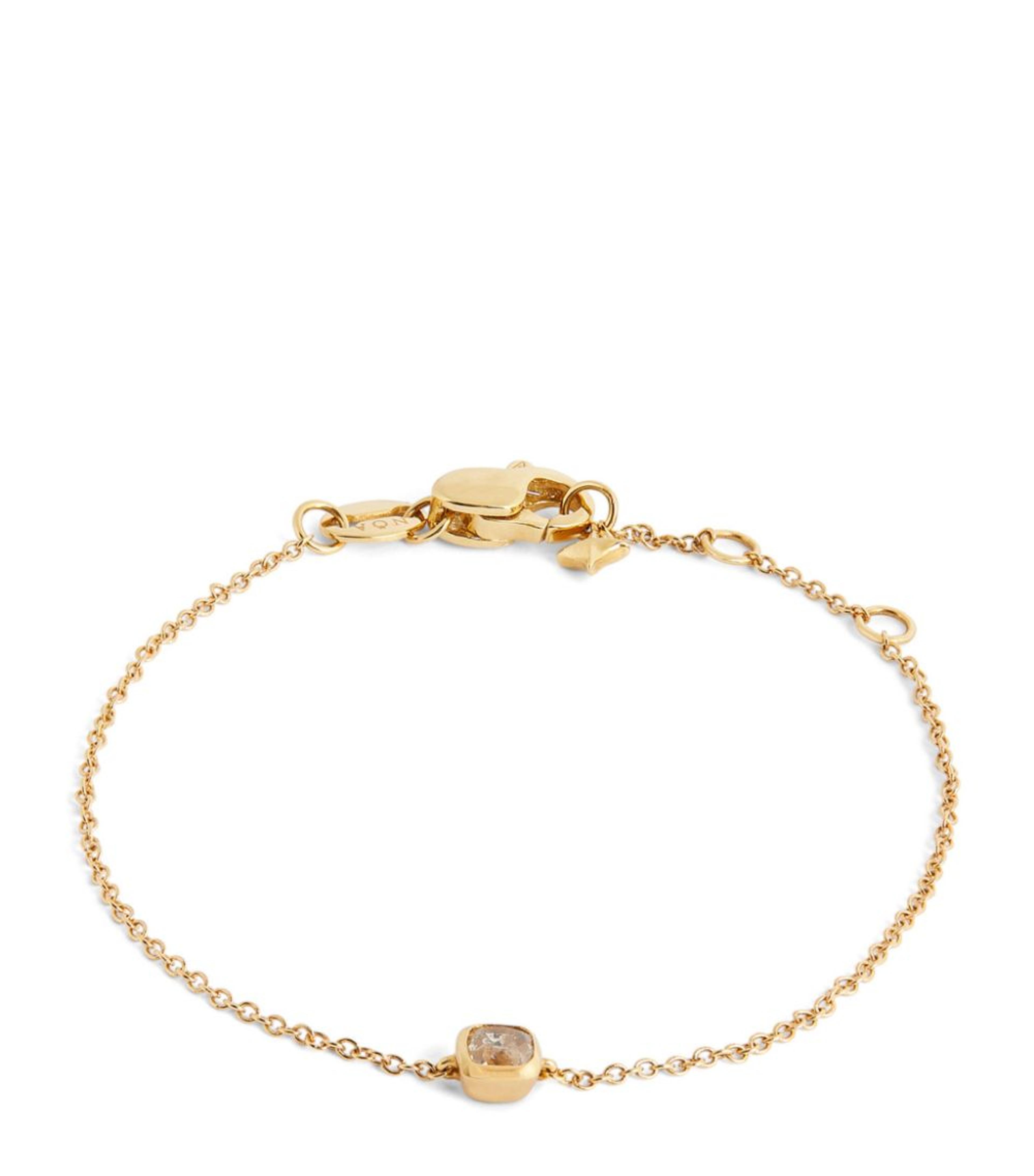 NOA mini Yellow Gold and Diamond My First Diamond Bracelet | Harrods US