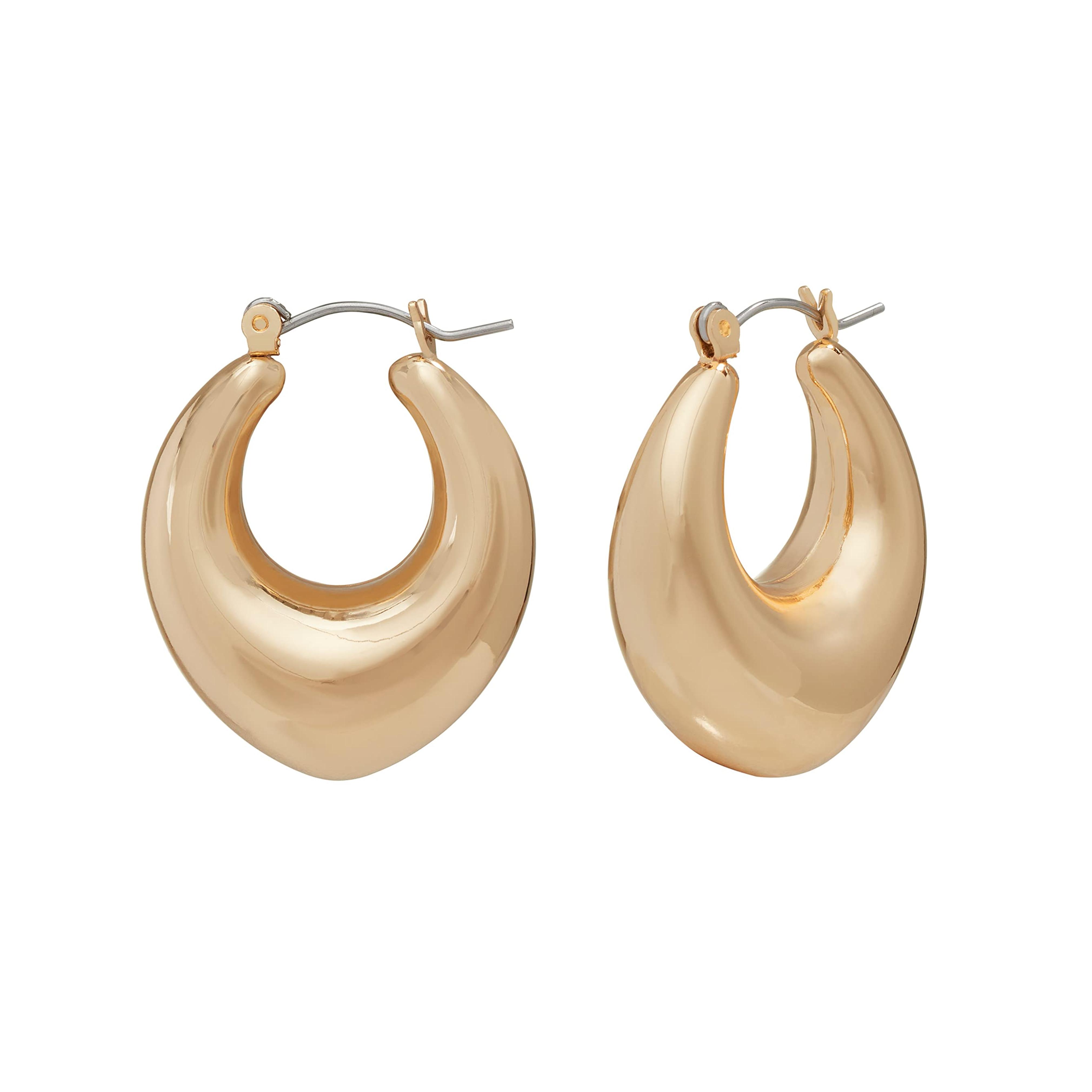 Amazon.com: Chubby Hoop Earrings: Clothing, Shoes & Jewelry