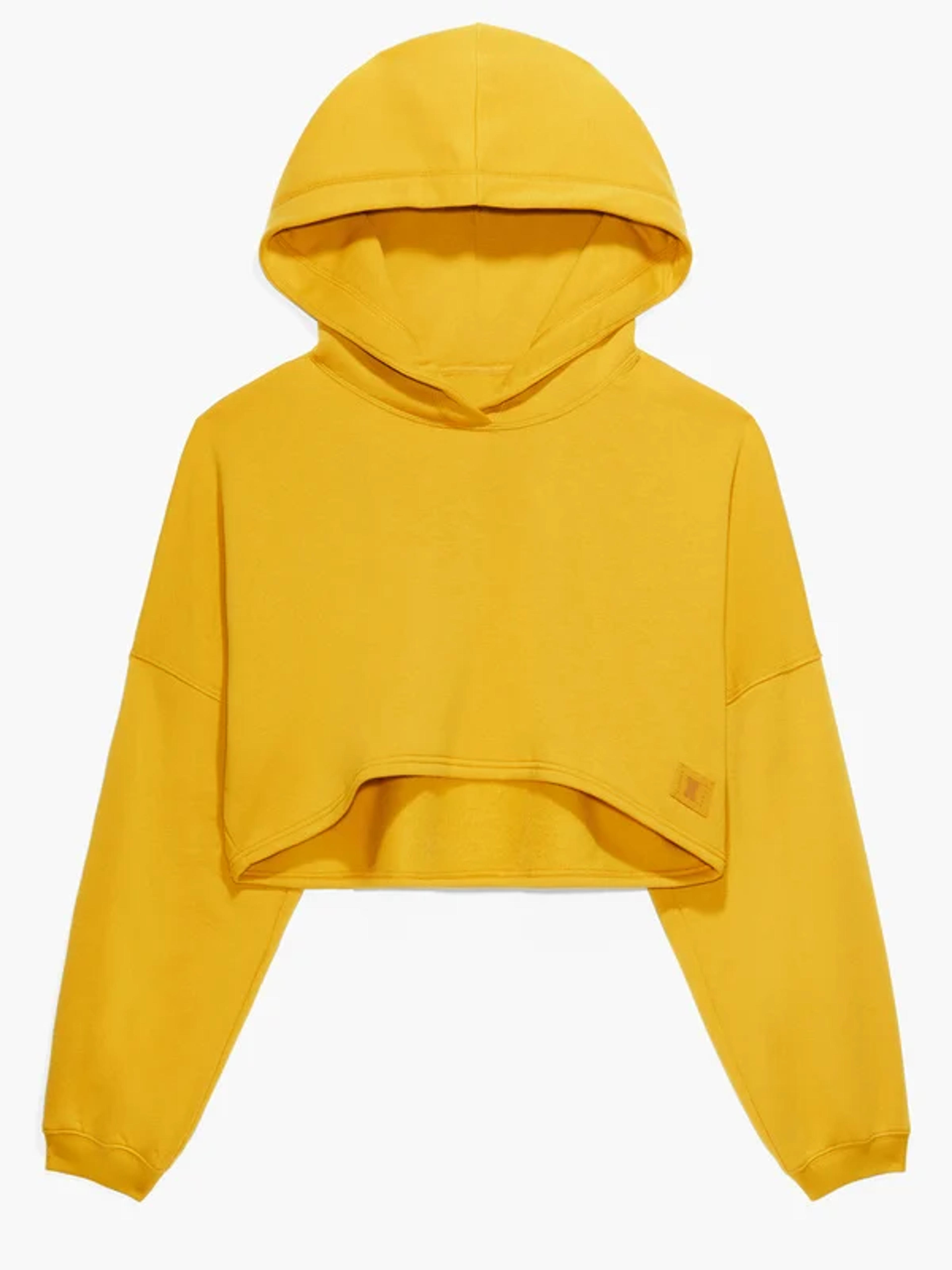 Xssential Crop Hoodie in Yellow | SAVAGE X FENTY