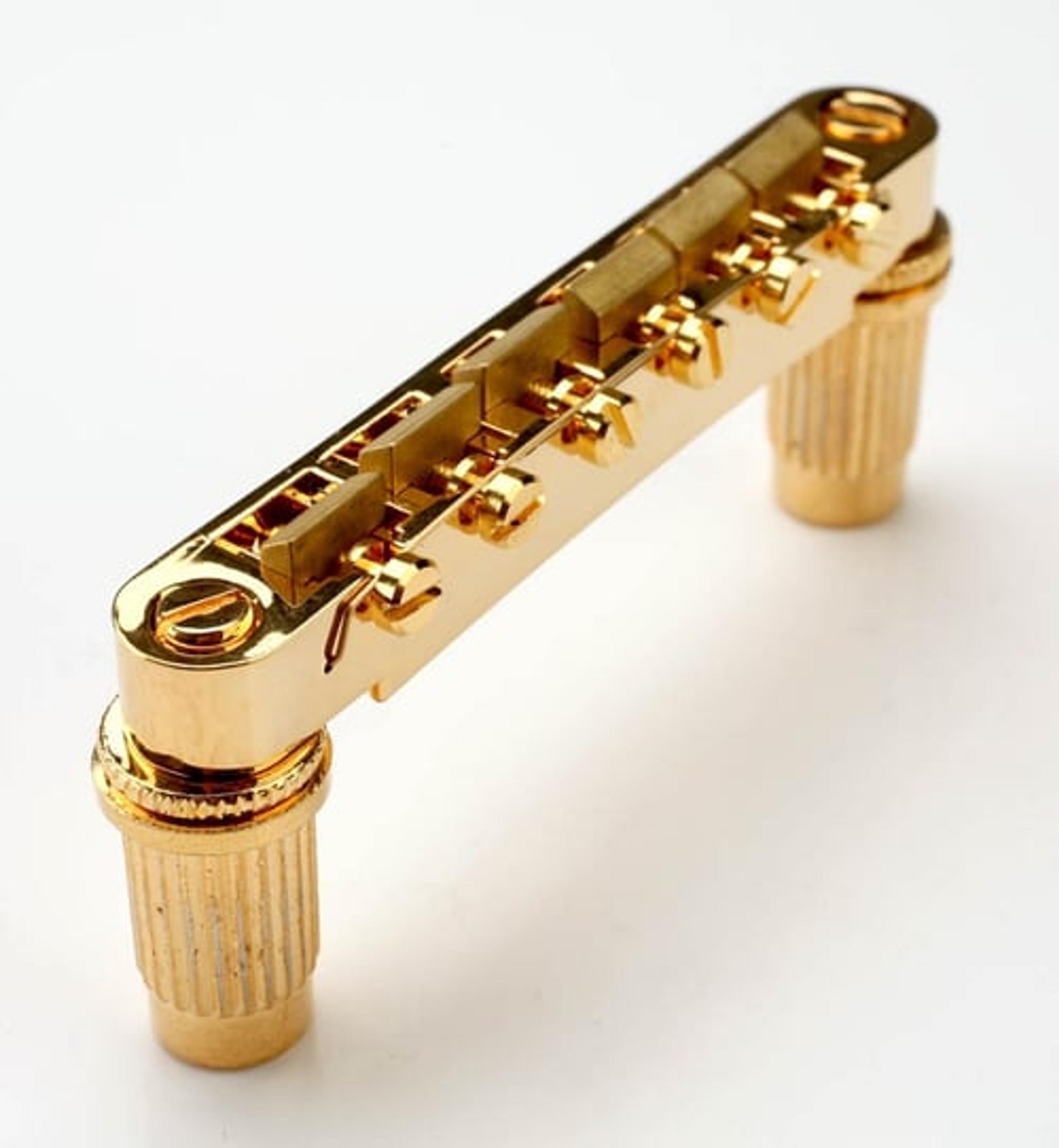 XGP Import fit Gold Tuneomatic Bridge- BRASS Saddles- OUR BE