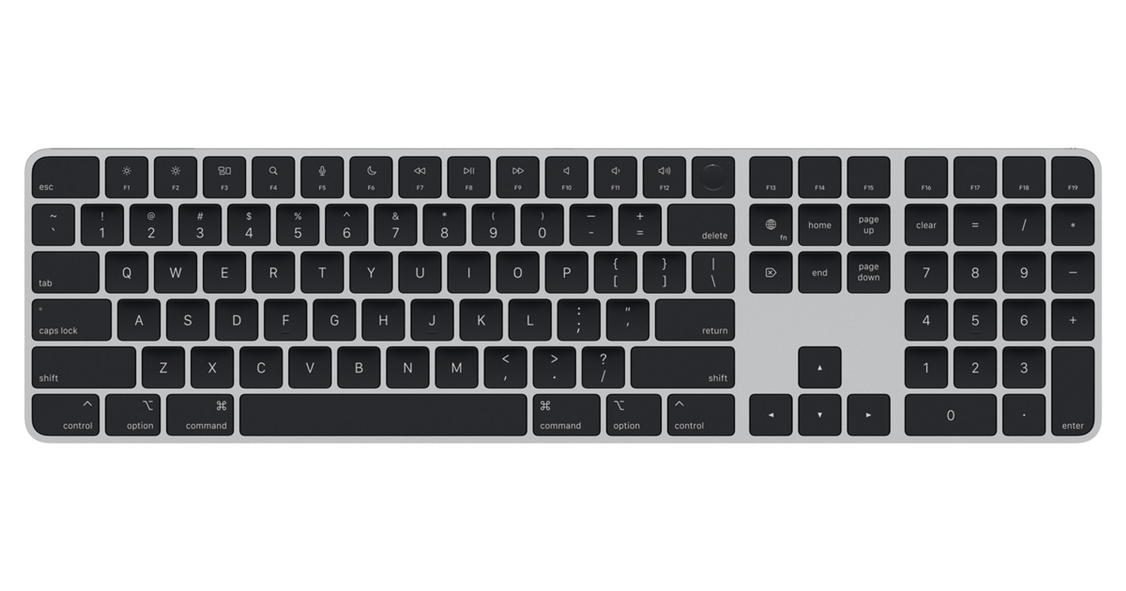 Magic Keyboard with Touch ID and Numeric Keypad for Mac models with Apple silicon - US English - Black Keys