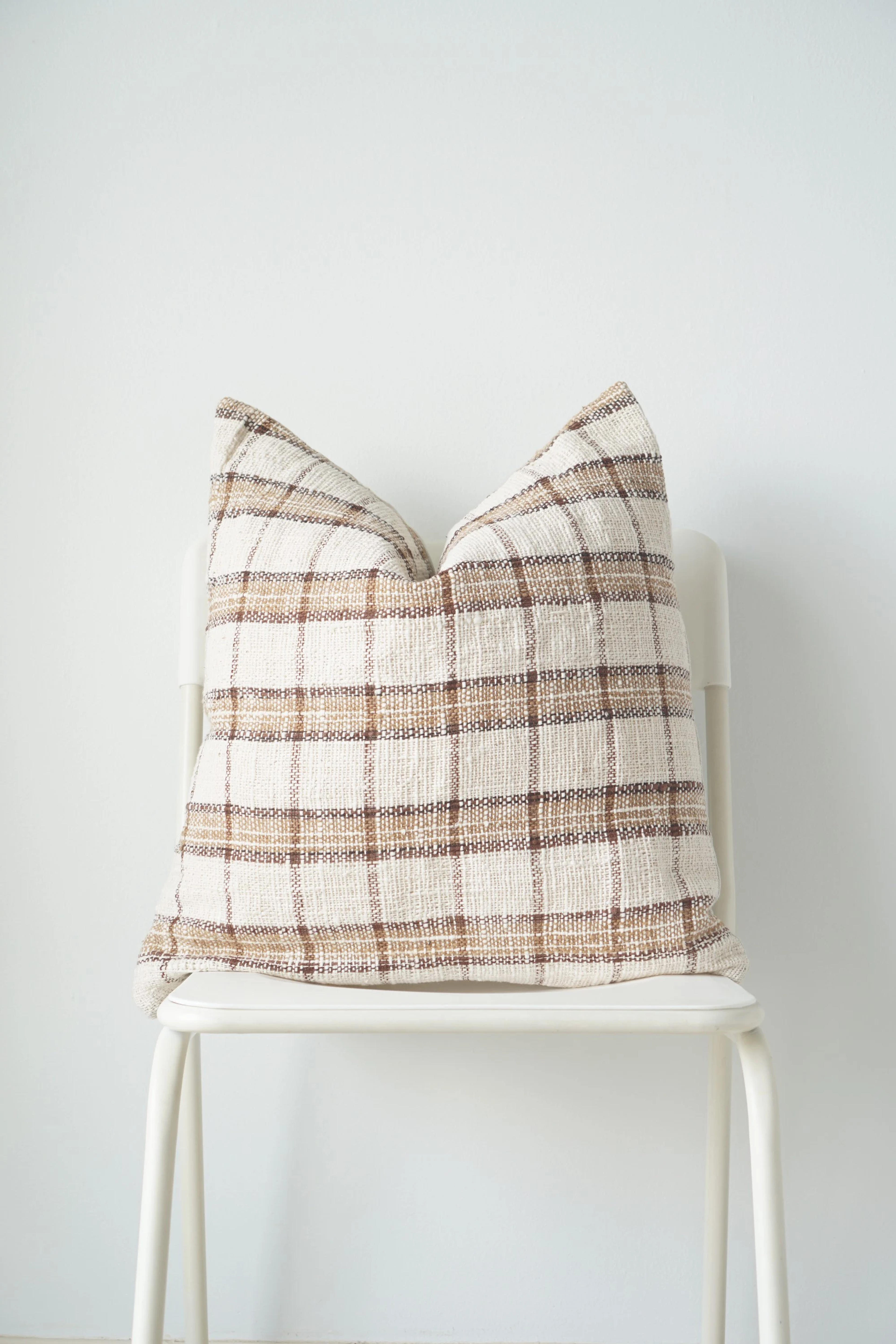 Plaid Hand Woven Pillow Cover - Etsy