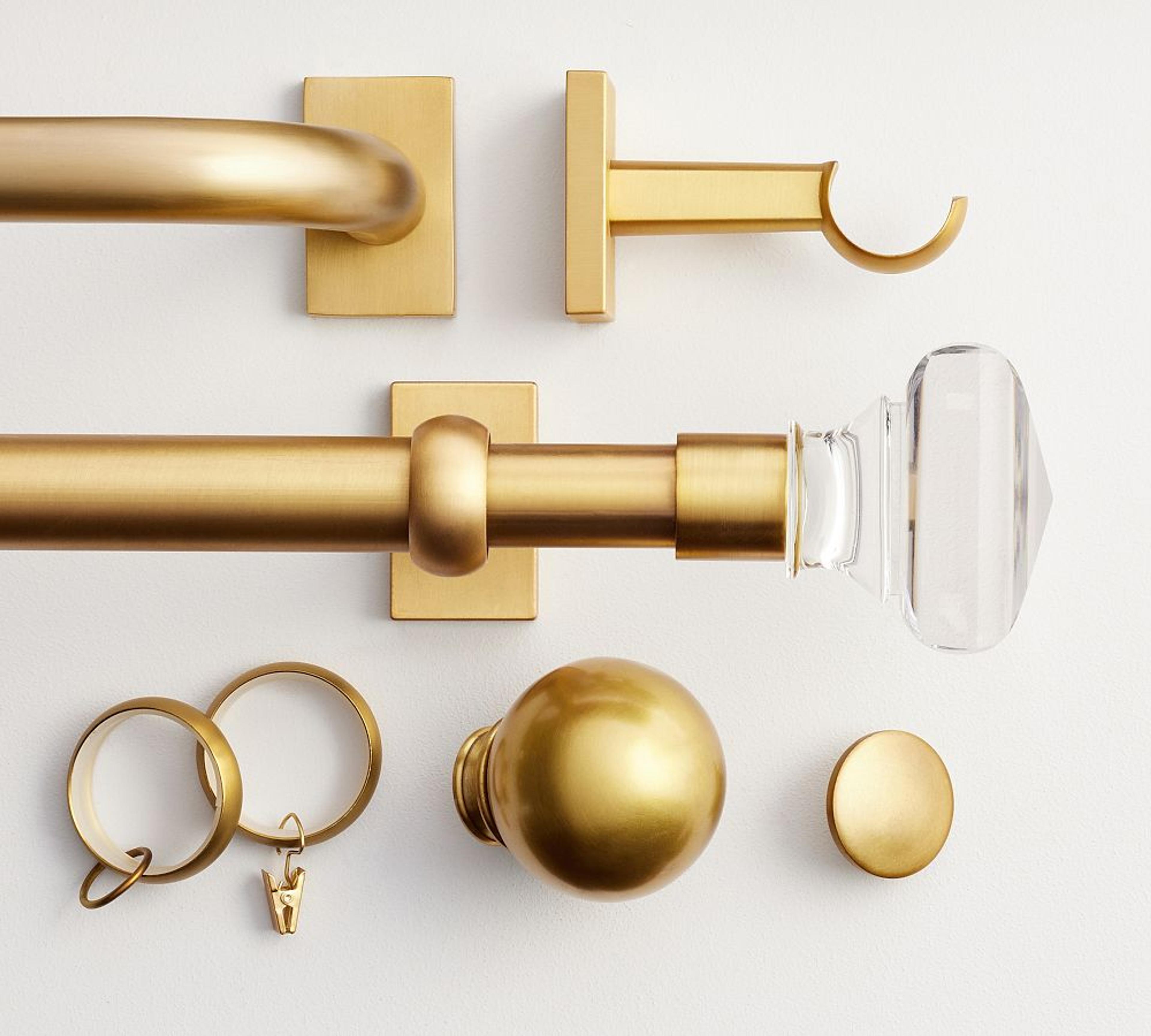 Brass Curtain Hardware Collection | Pottery Barn