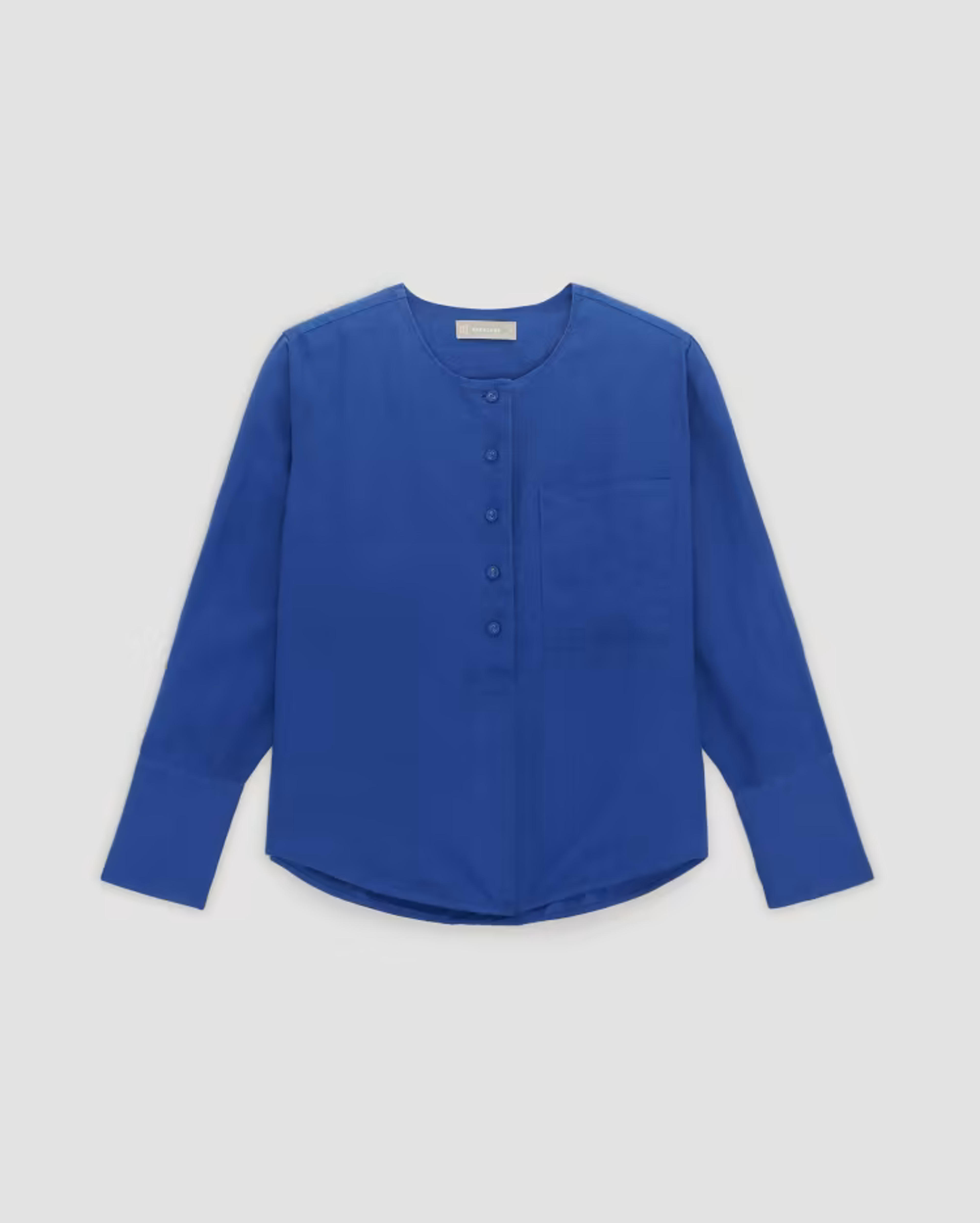 The Linen Popover Mazarine Blue – Everlane