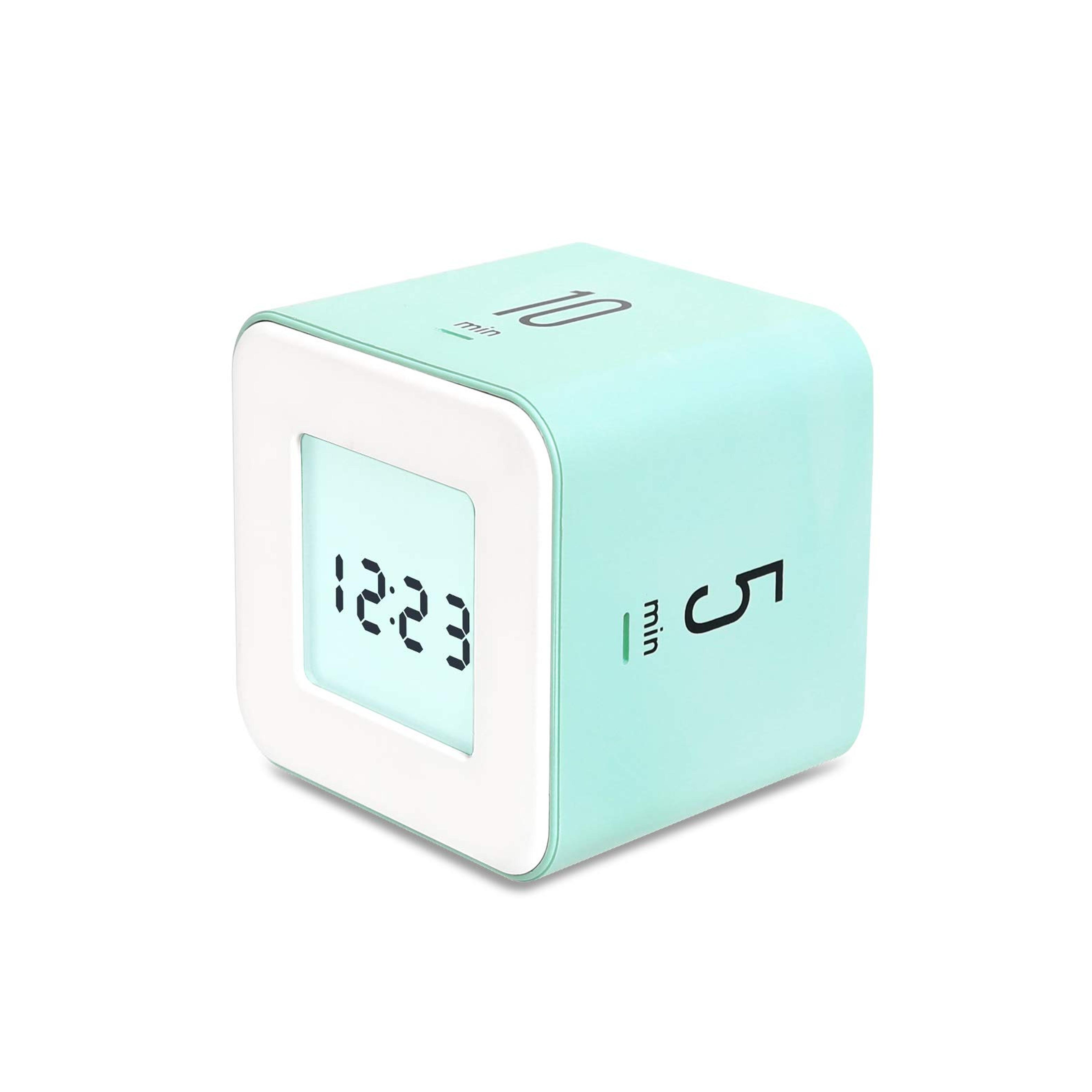 mooas Multi Cube Timer/Rotating Timer, Simple Operation, Clock & Timer (Mint)