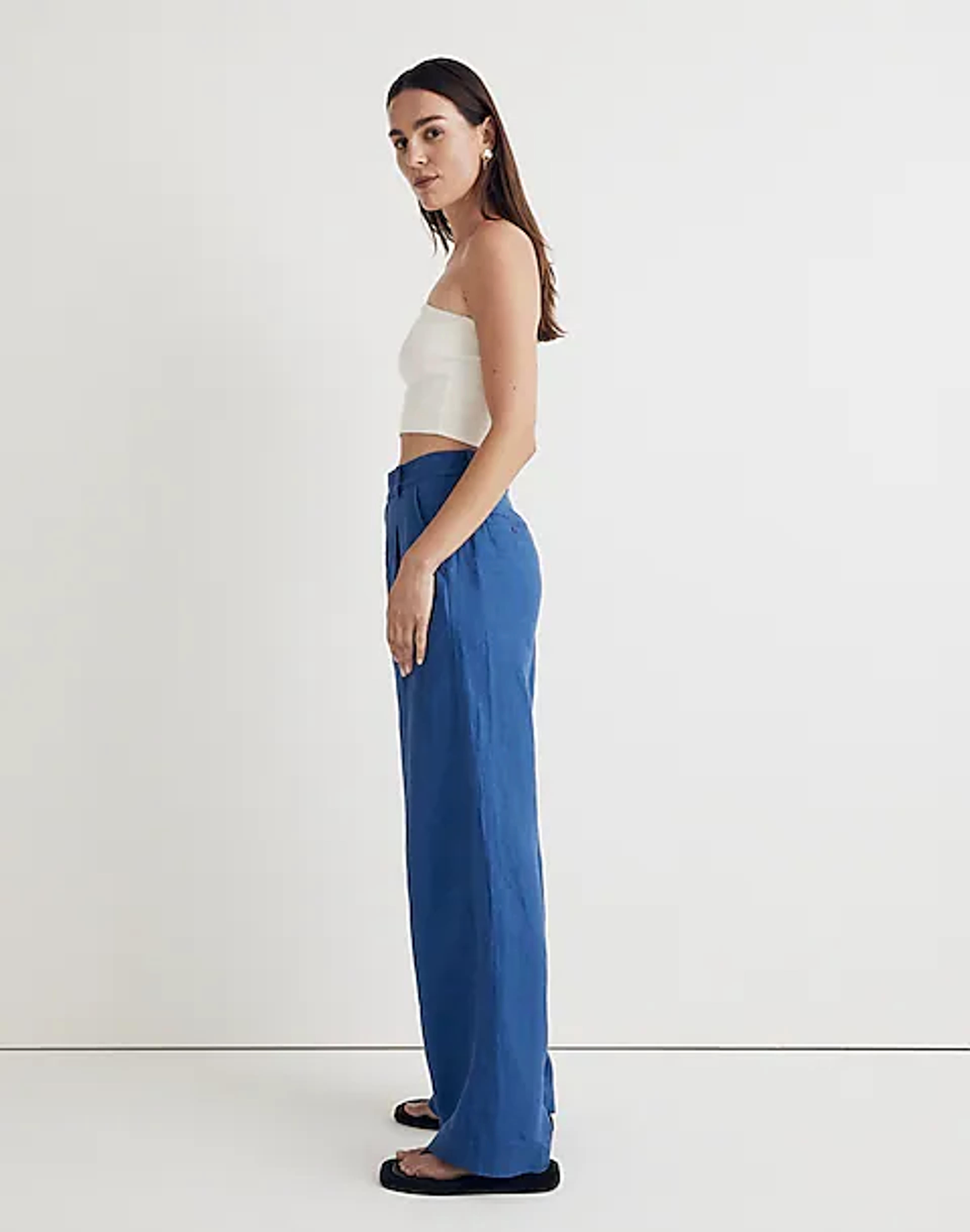 The Harlow Wide-Leg Pant in 100% Linen