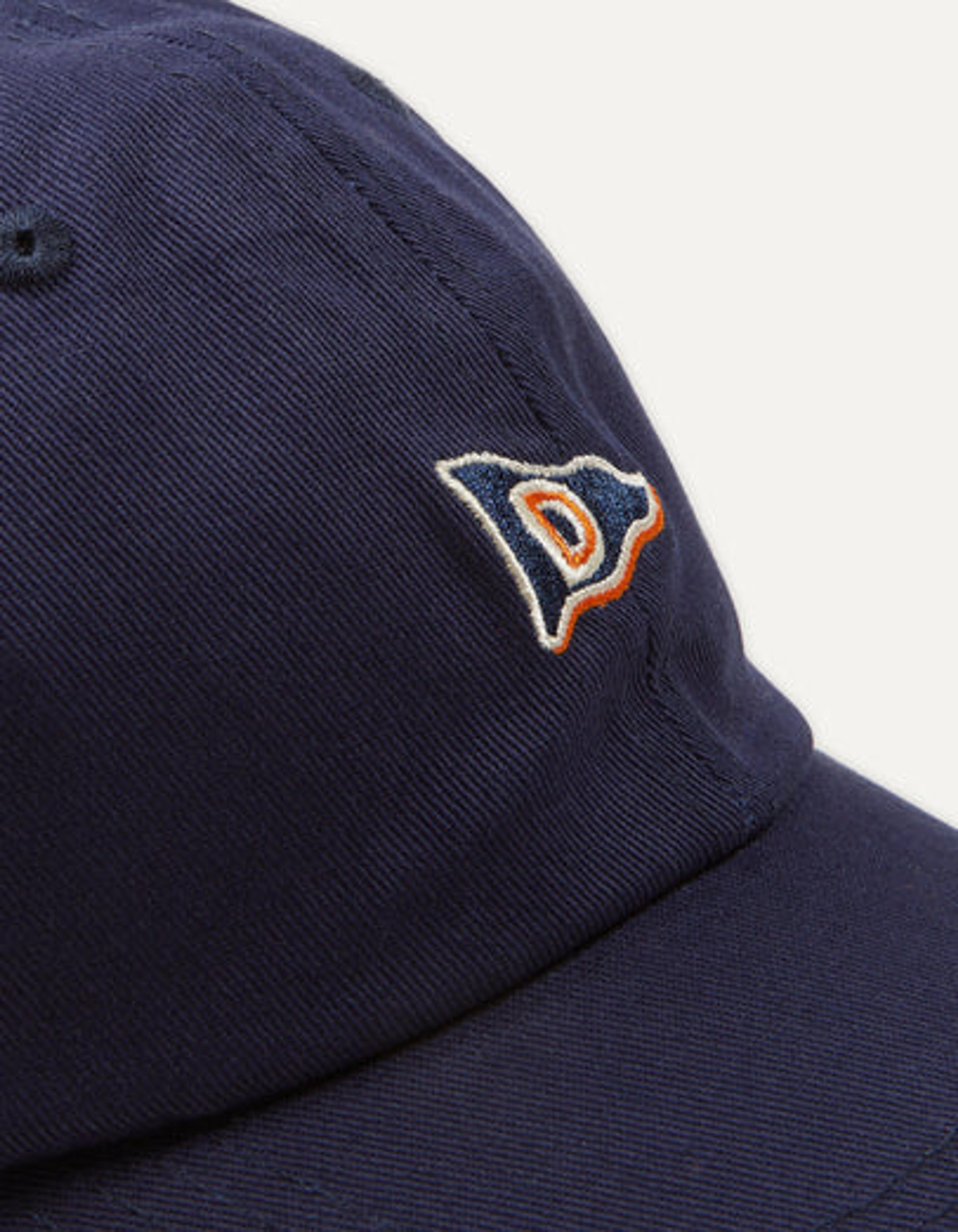 Navy 'D' Flag Emblem Cotton Twill Baseball Cap – Drakes