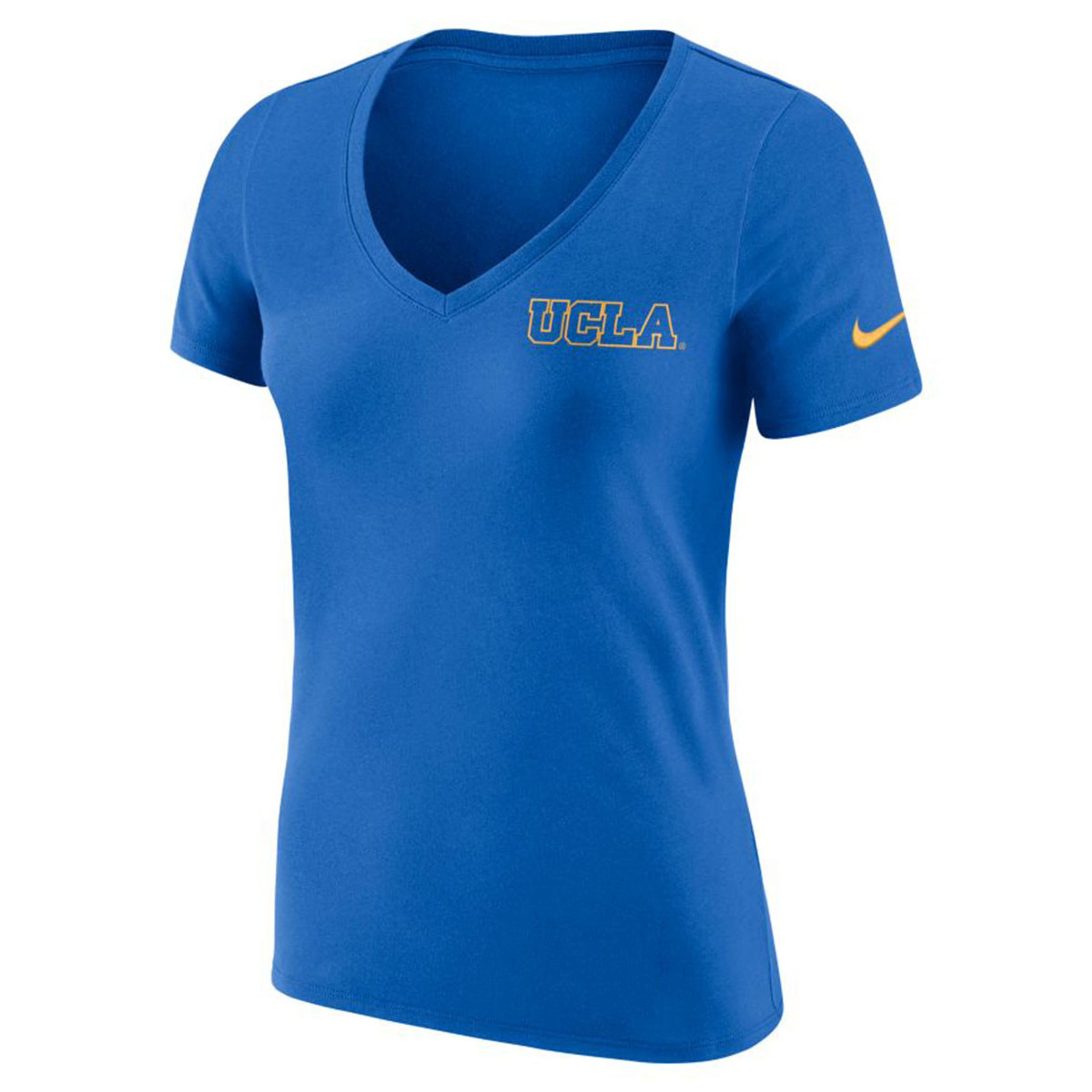 UCLA Women's Embroidered Block V-Neck T-Shirt | Bruin Team Shop