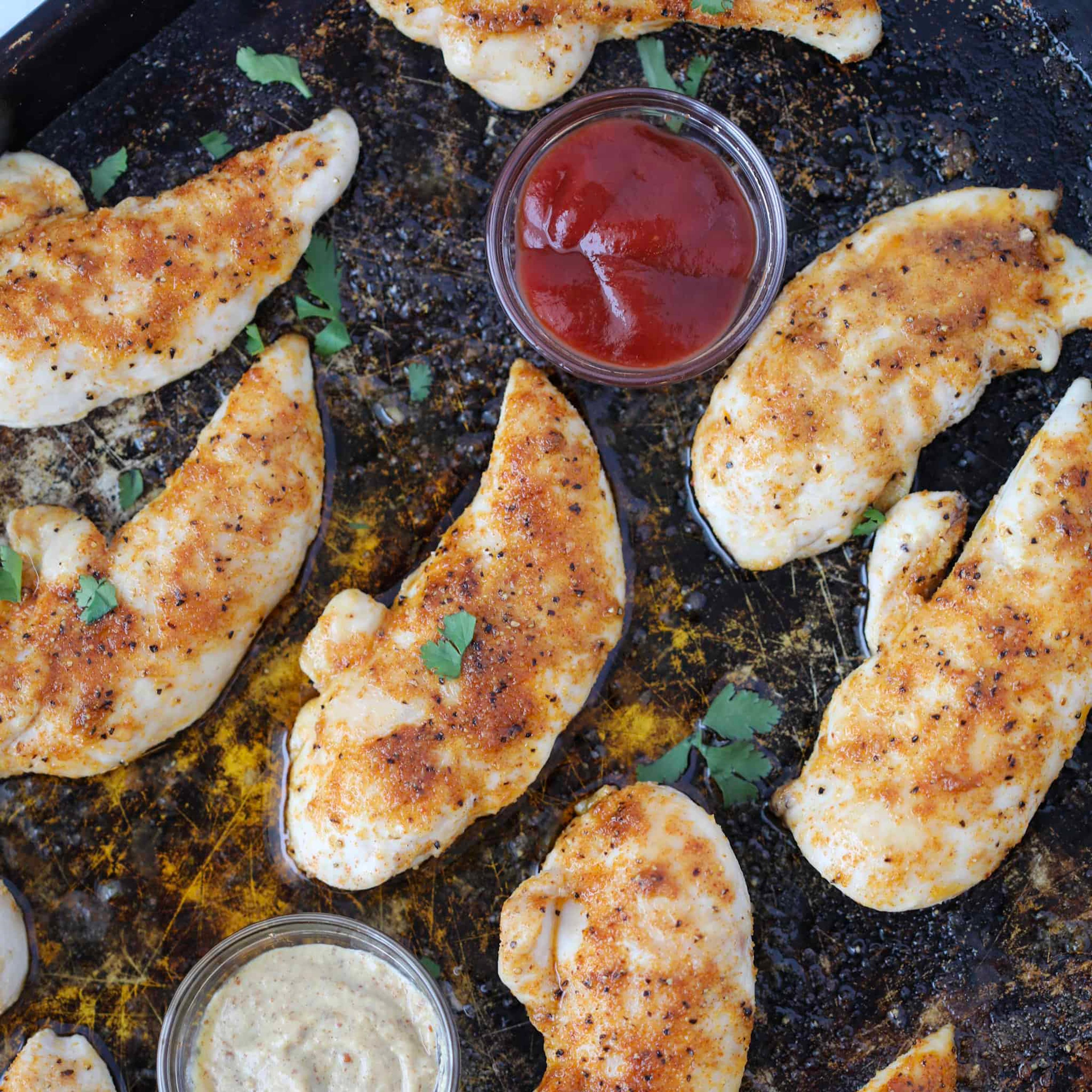 Healthy Baked Chicken Tenders (No Breading)