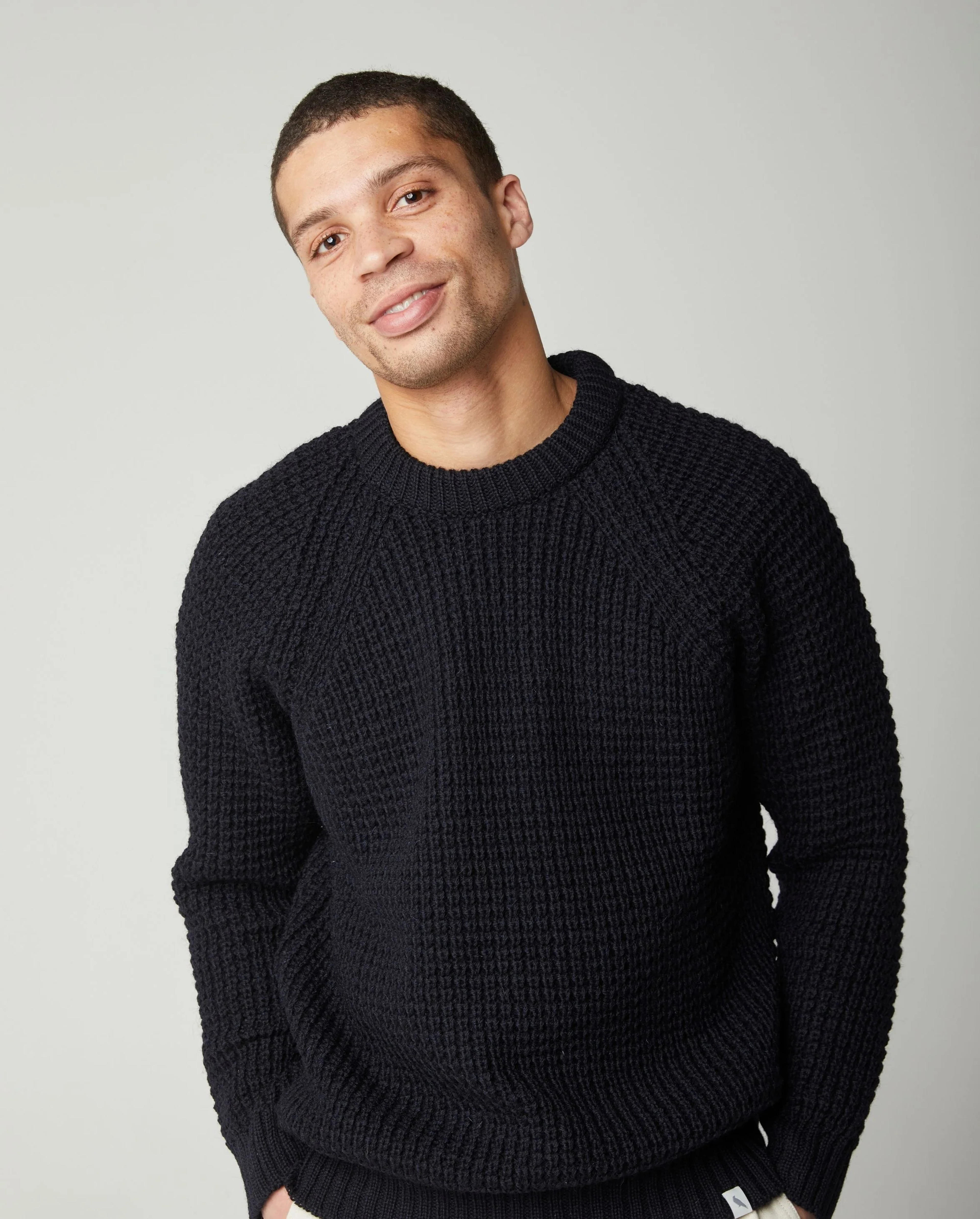 Waffle Crew Neck Jumper – Peregrine Clothing