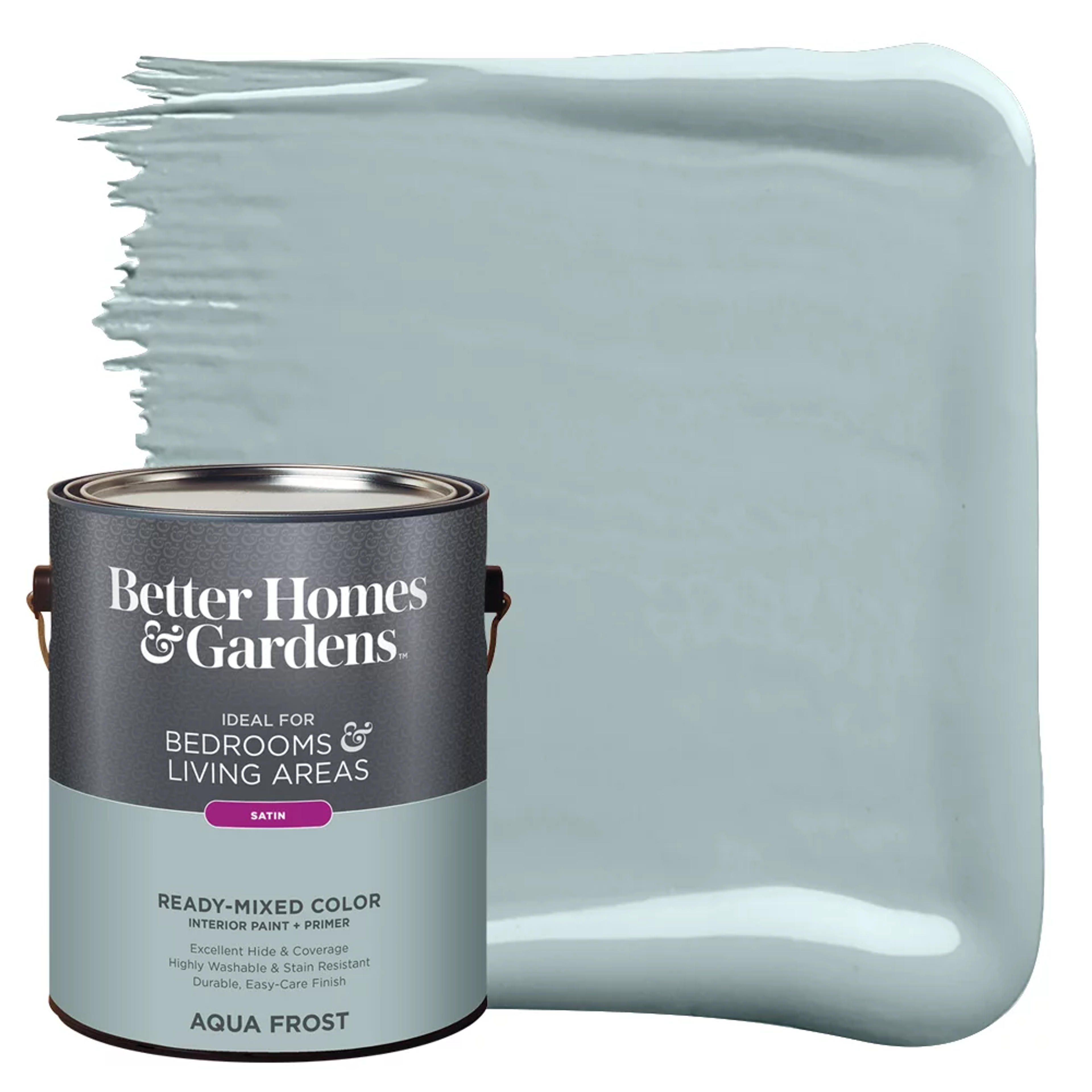 Better Homes & Gardens Interior Paint and Primer, Aqua Frost / Blue, 1 Gallon, Satin - Walmart.com