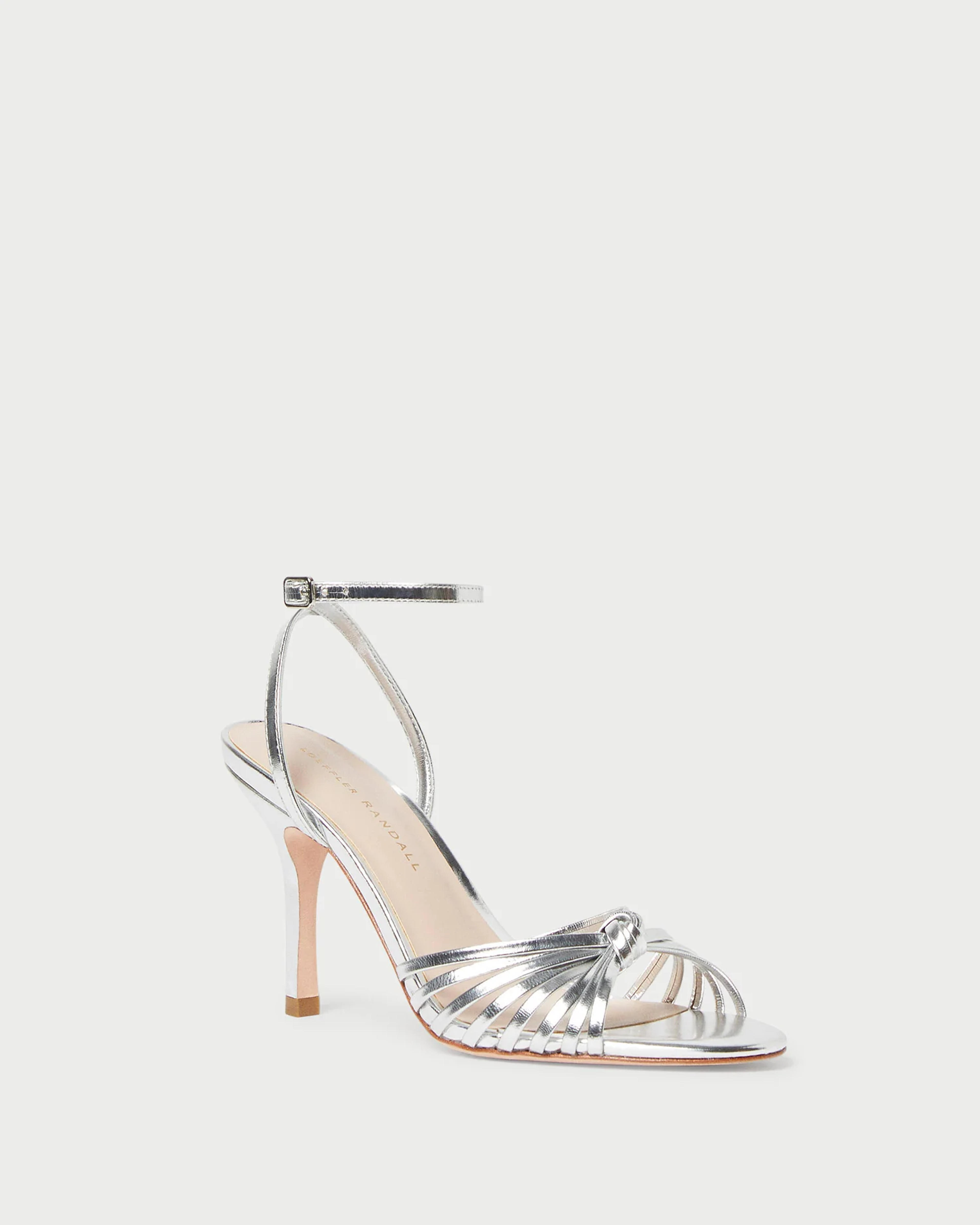 Loeffler Randall | Ada Silver Knot Heeled Sandal l Heeled Sandals l Footwear