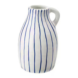 GODTAGBAR - vase, ceramic white/blue
