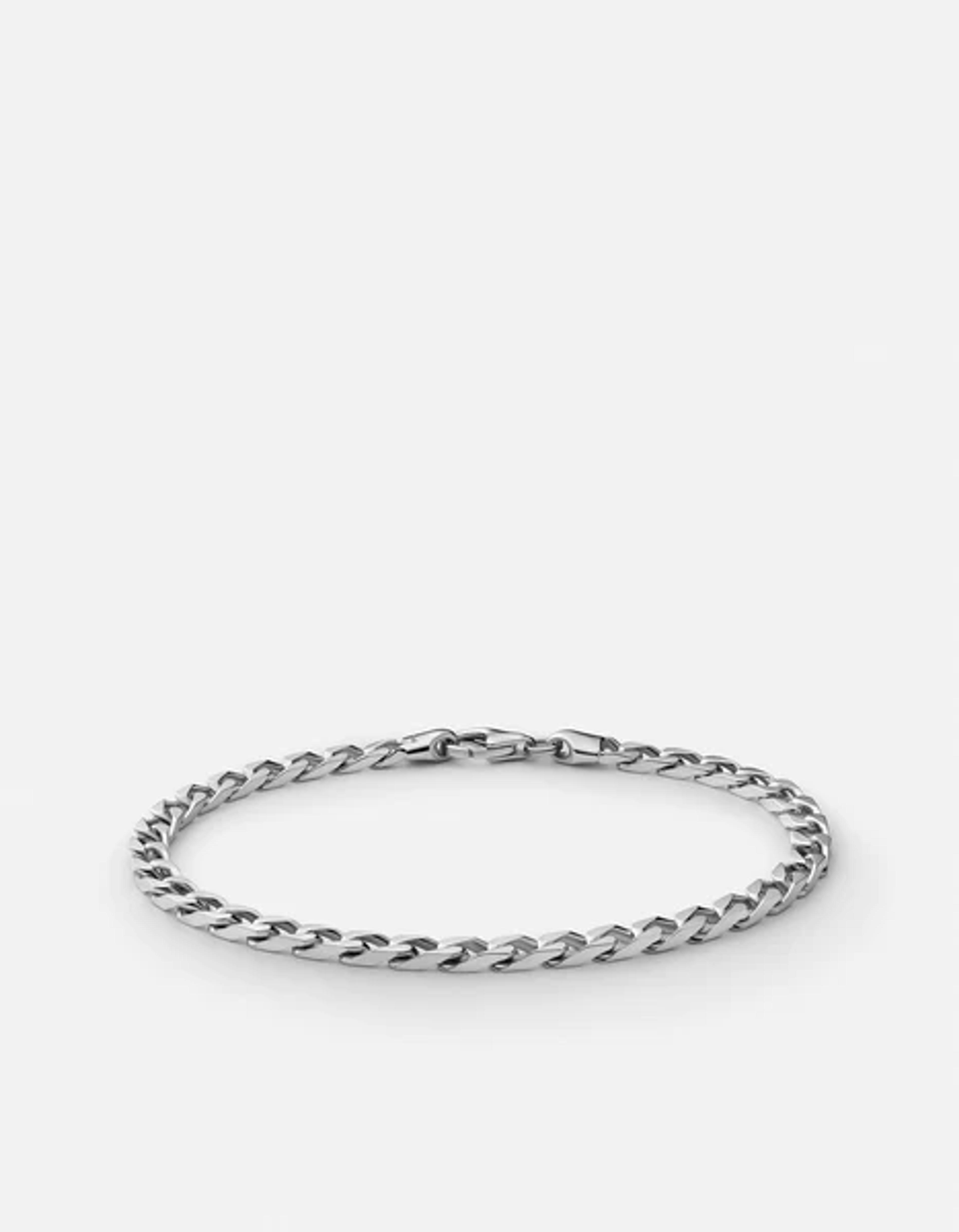 4mm Cuban Chain Bracelet, Sterling Silver | Men's Bracelets | Miansai