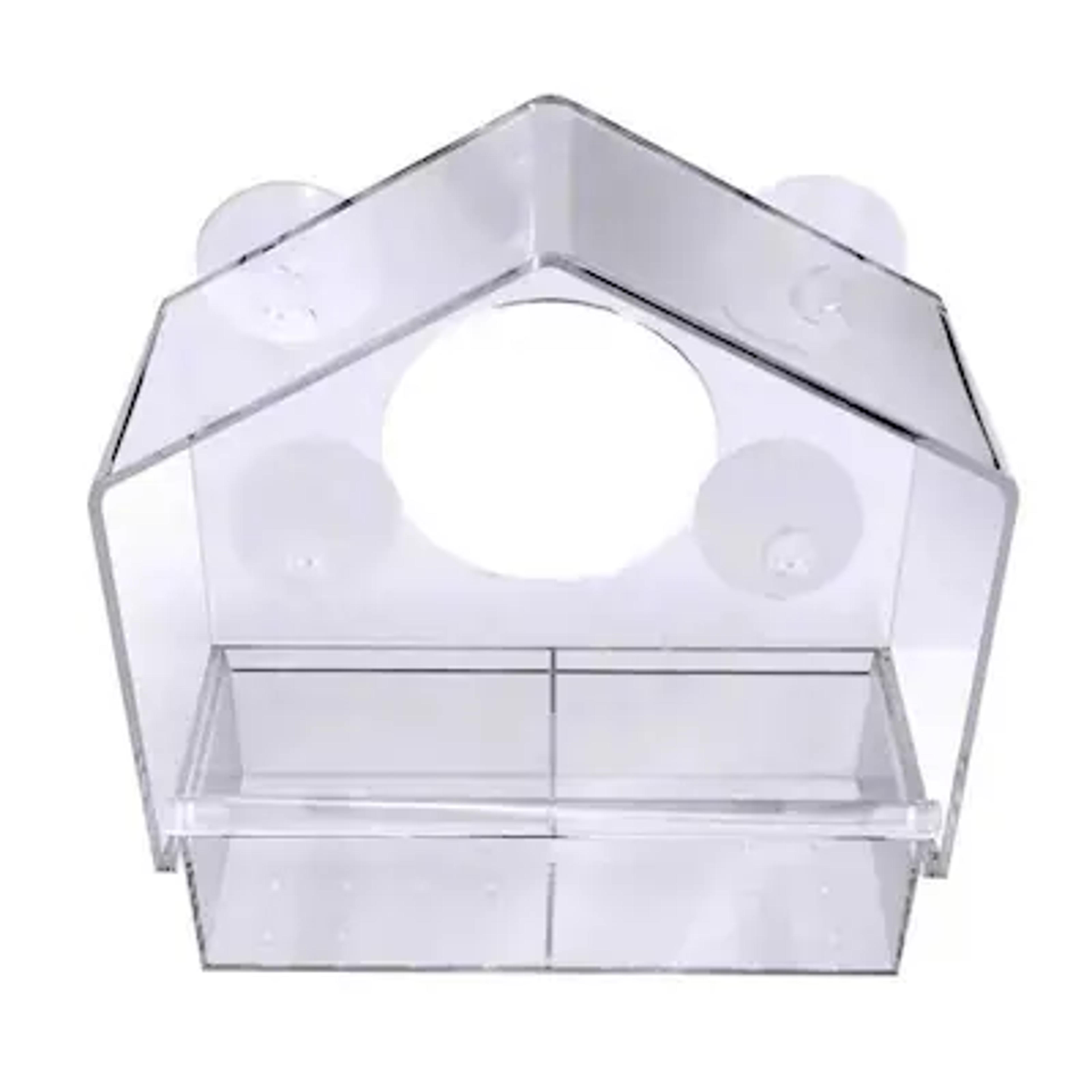 Style Selections Clear Acrylic Window-mount (suction Cup) Window Bird Feeder Lowes.com