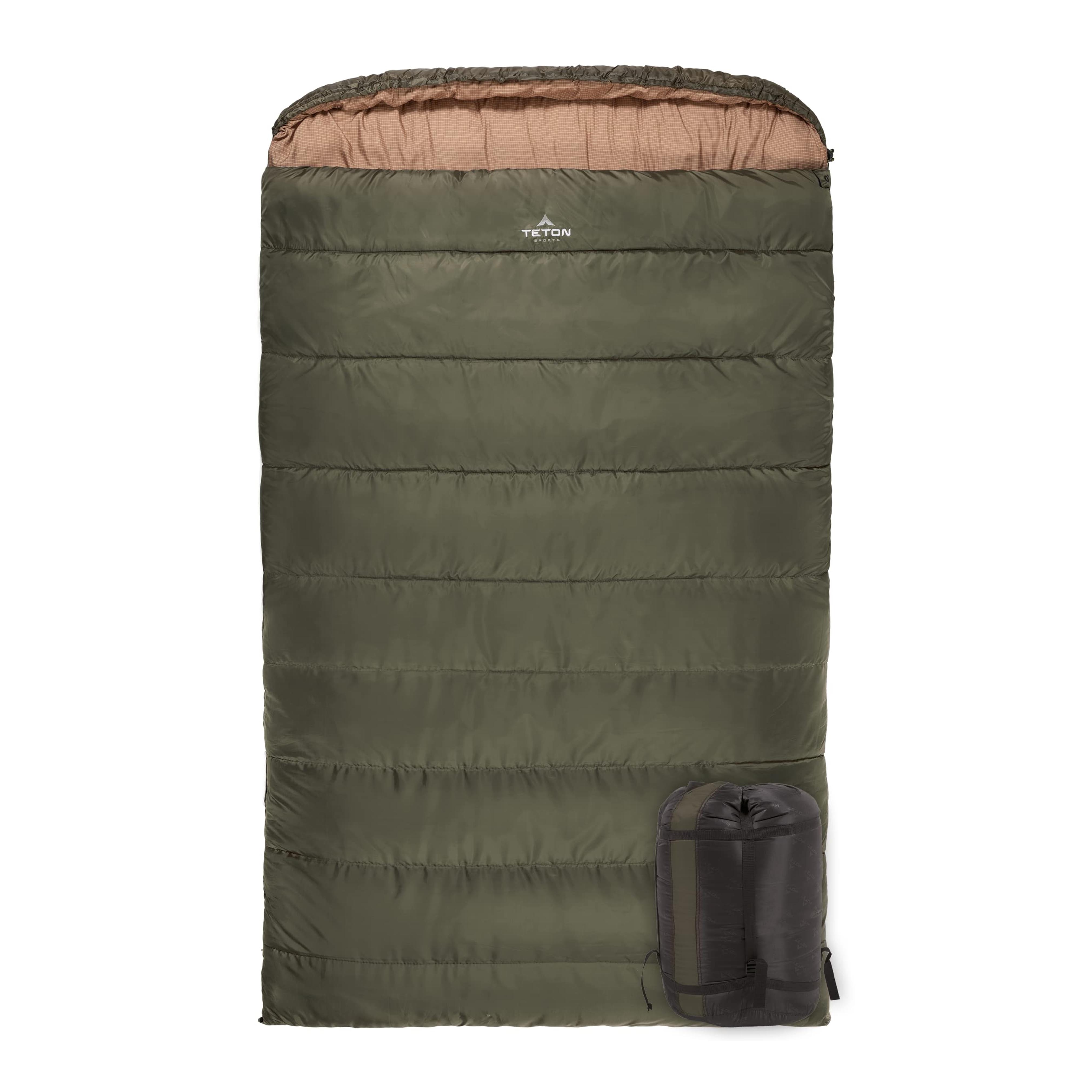 TETON Sports Mammoth Queen Size Flannel Lined Sleeping Bag