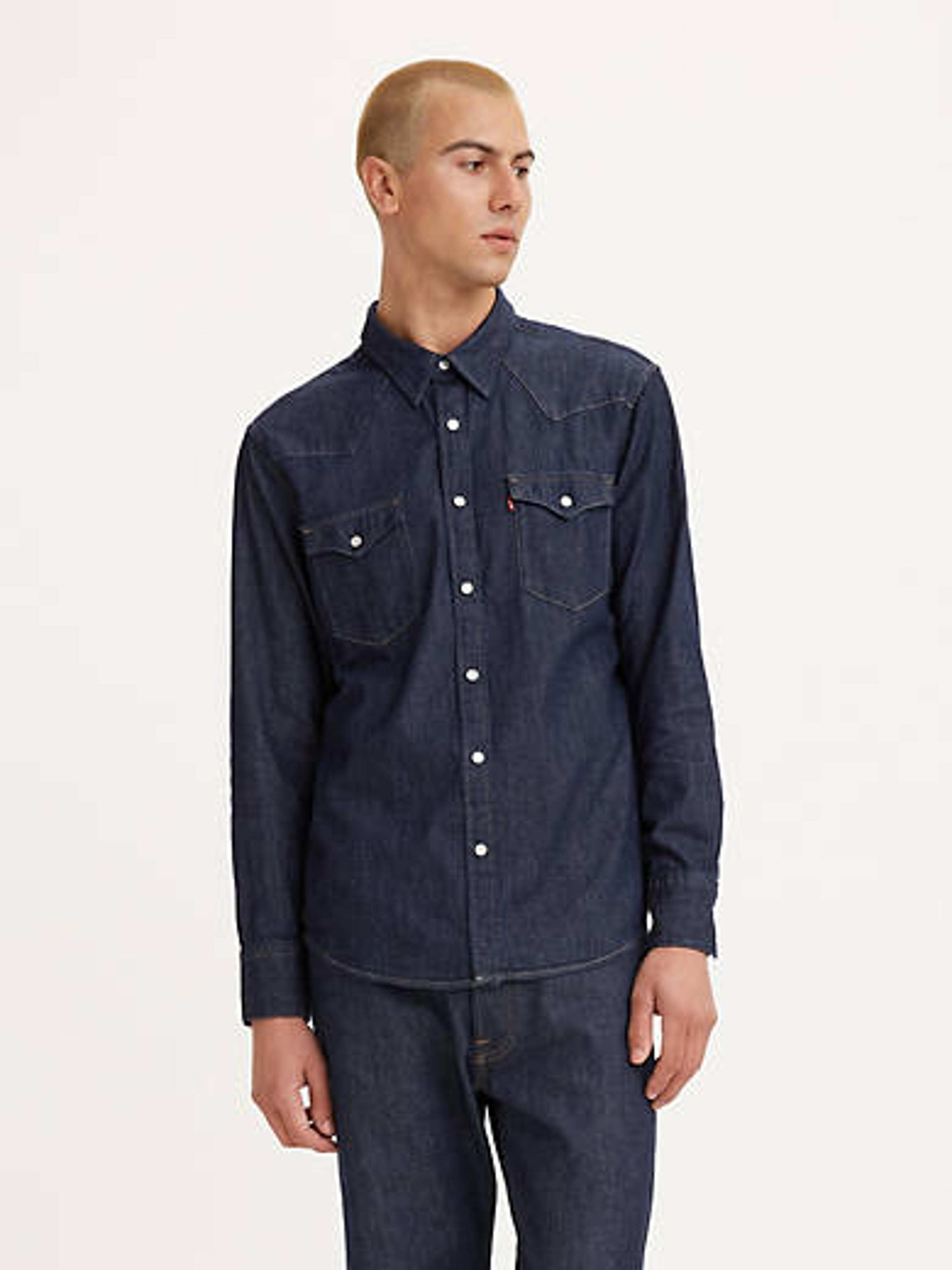 Barstow Western Standard Fit Shirt - Blue | Levi's® GB