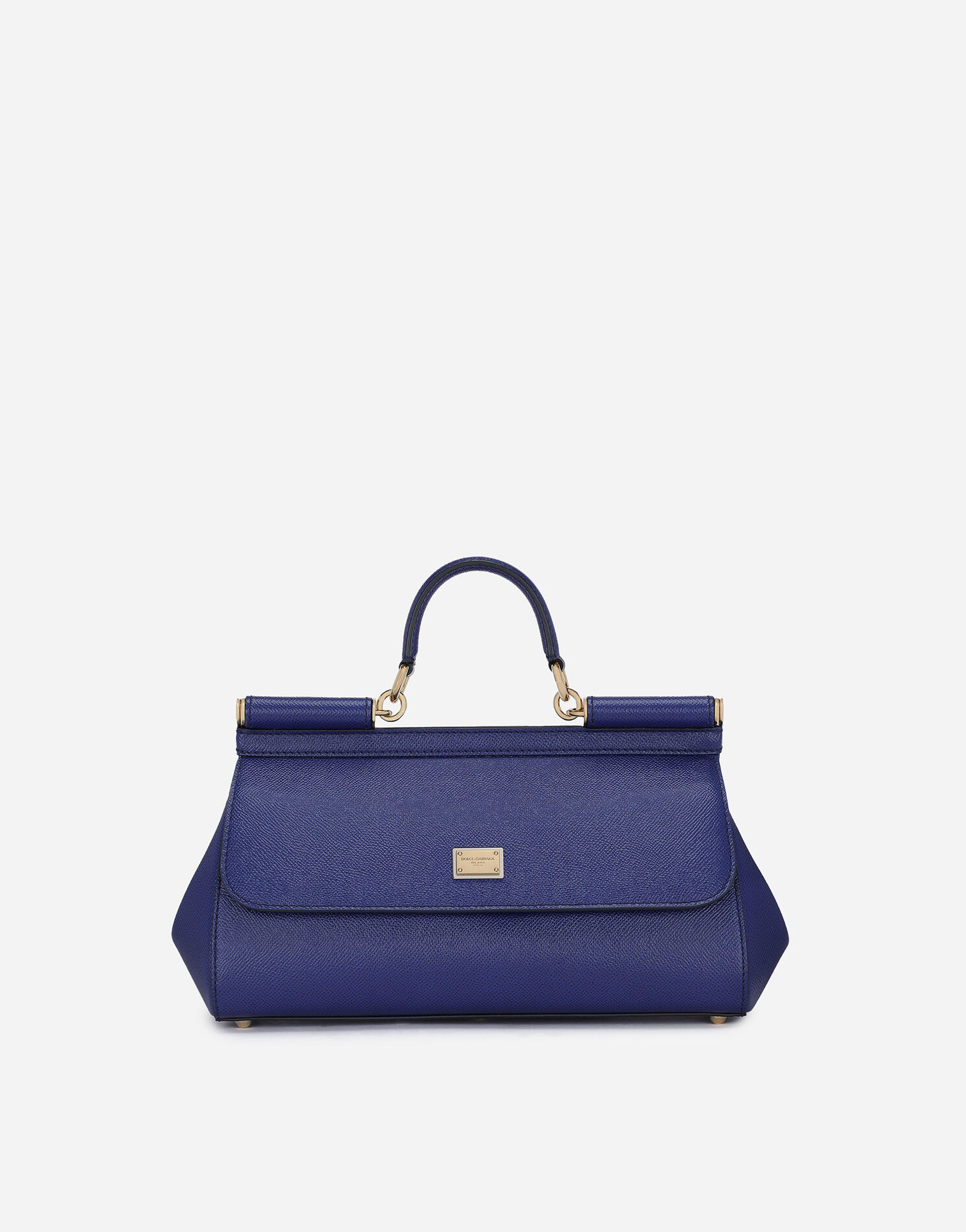 Medium Sicily bag in Dauphine calfskin in Blue for Women | Dolce&Gabbana®