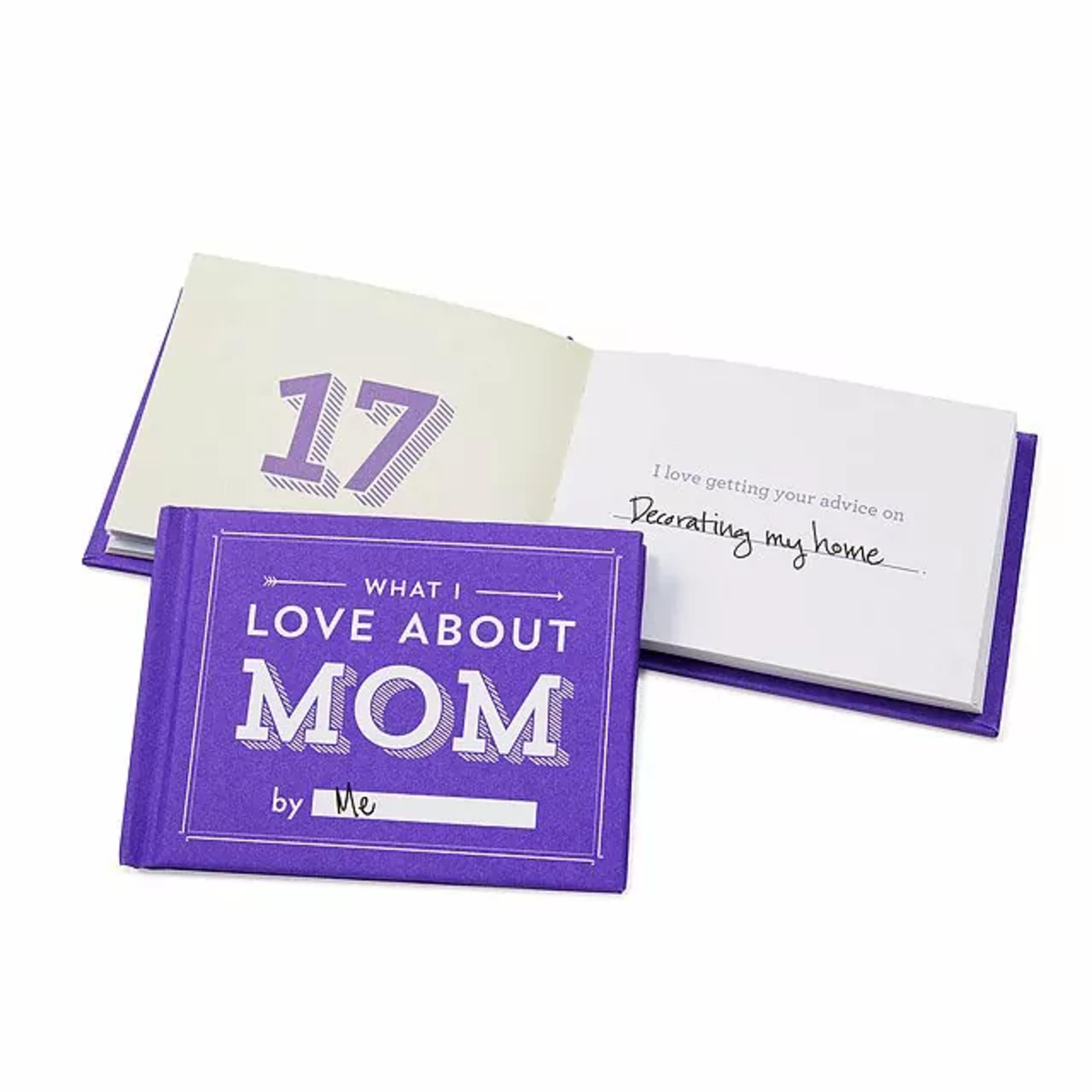 What I Love About Mom By Me Book | mother, love, prompt book | Uncommon Goods