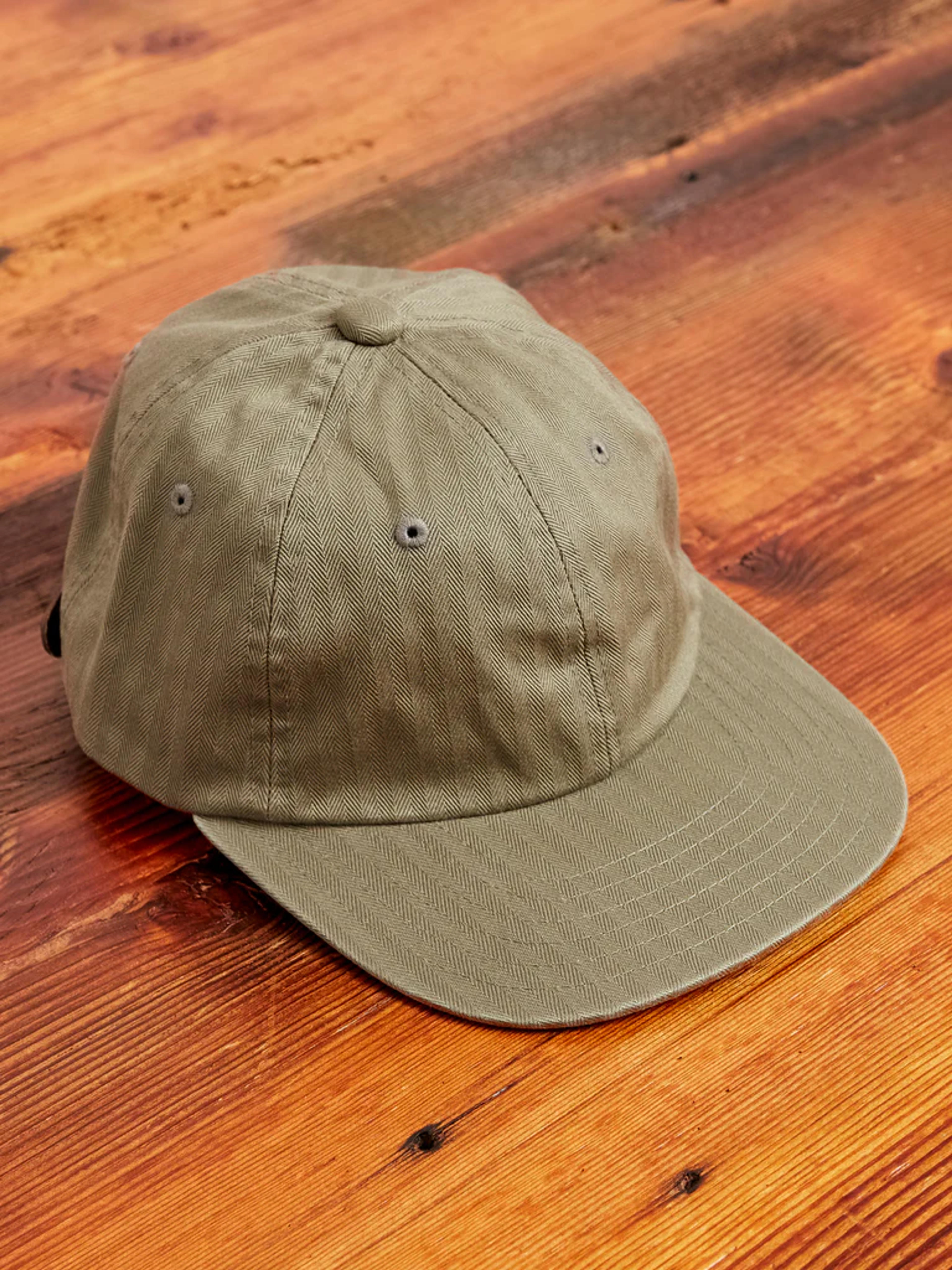 6-Panel HBT Cap in Olive – Blue Owl Workshop