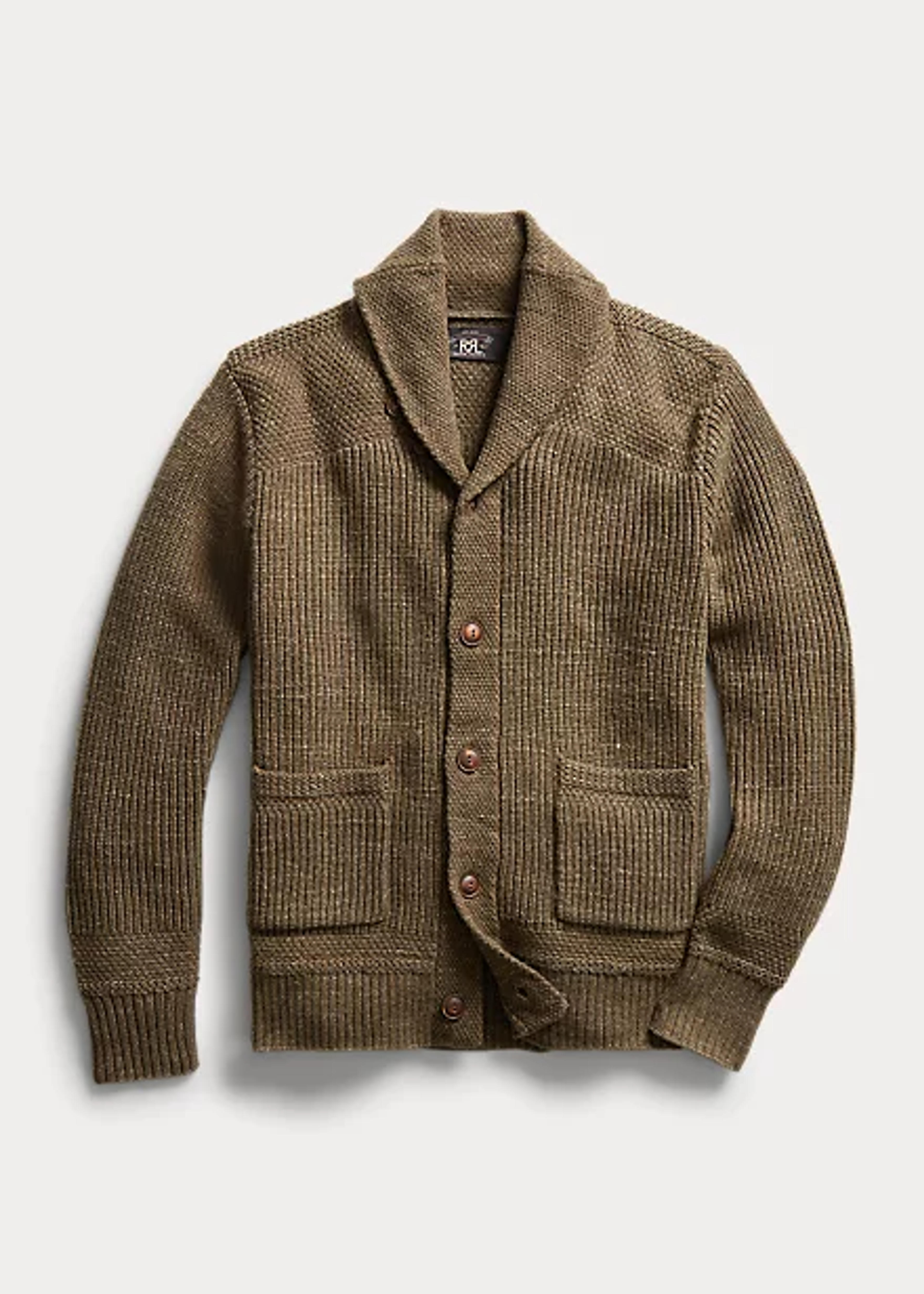 Cotton-Wool Shawl-Collar Cardigan for Men | Ralph Lauren® UK