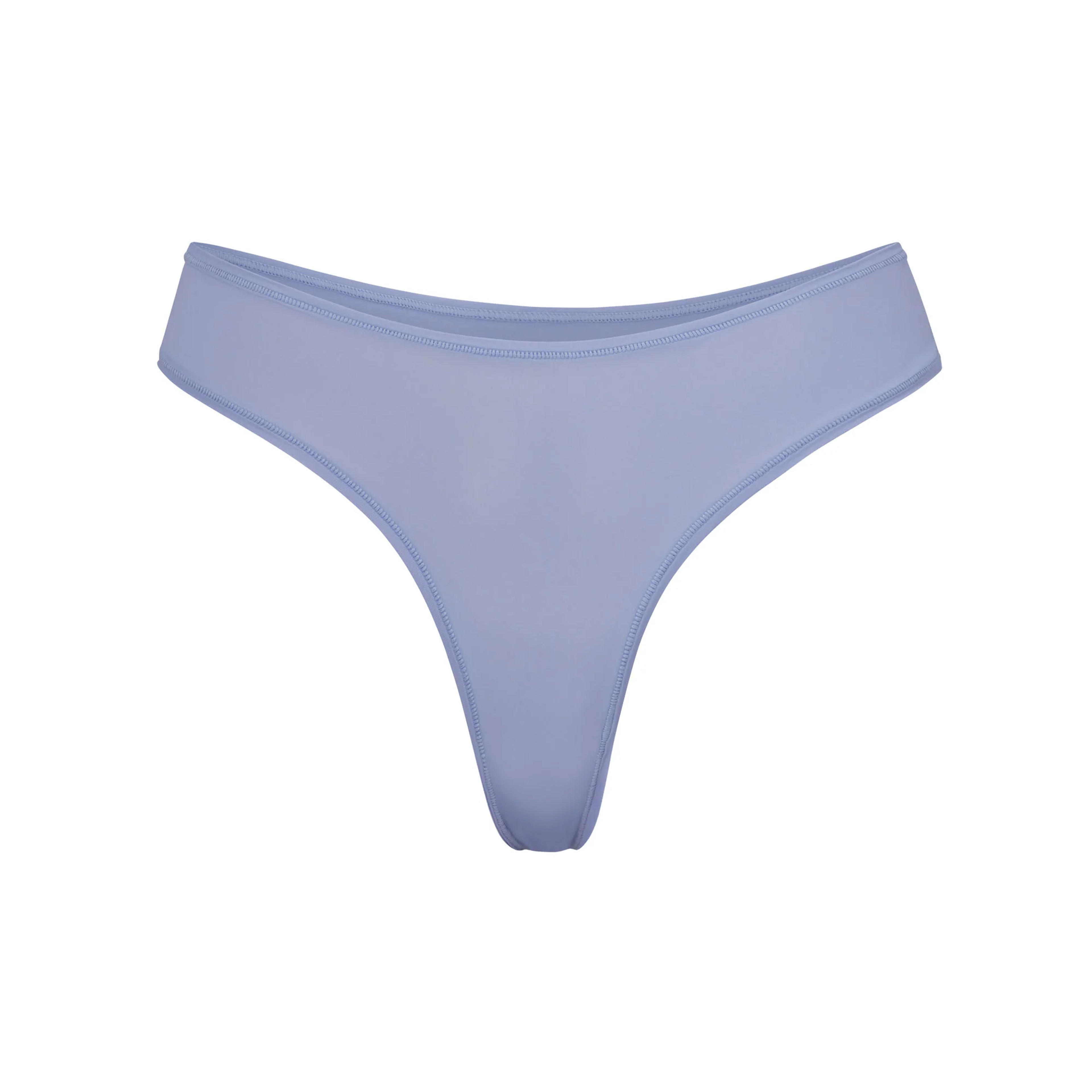 JELLY SHEER DIPPED THONG | AZURE - AZURE / M