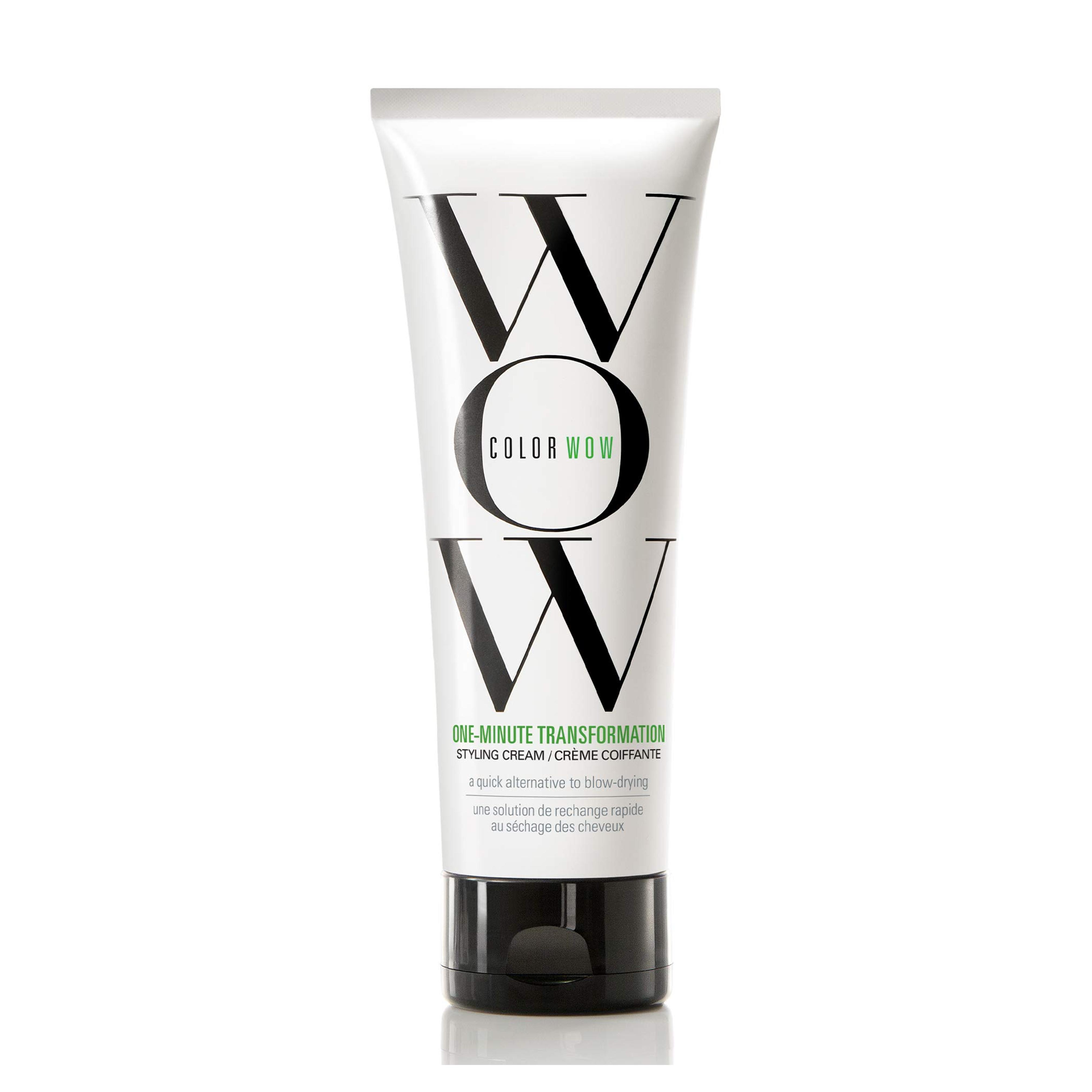 Color Wow One-Minute Transformation â€“ Instant frizz fix; Nourishing styling cream smooths, tames + defrizzes on-the-spot; Avocado oil + Omega 3â€™s hydrate, repair for silkier, smoother texture