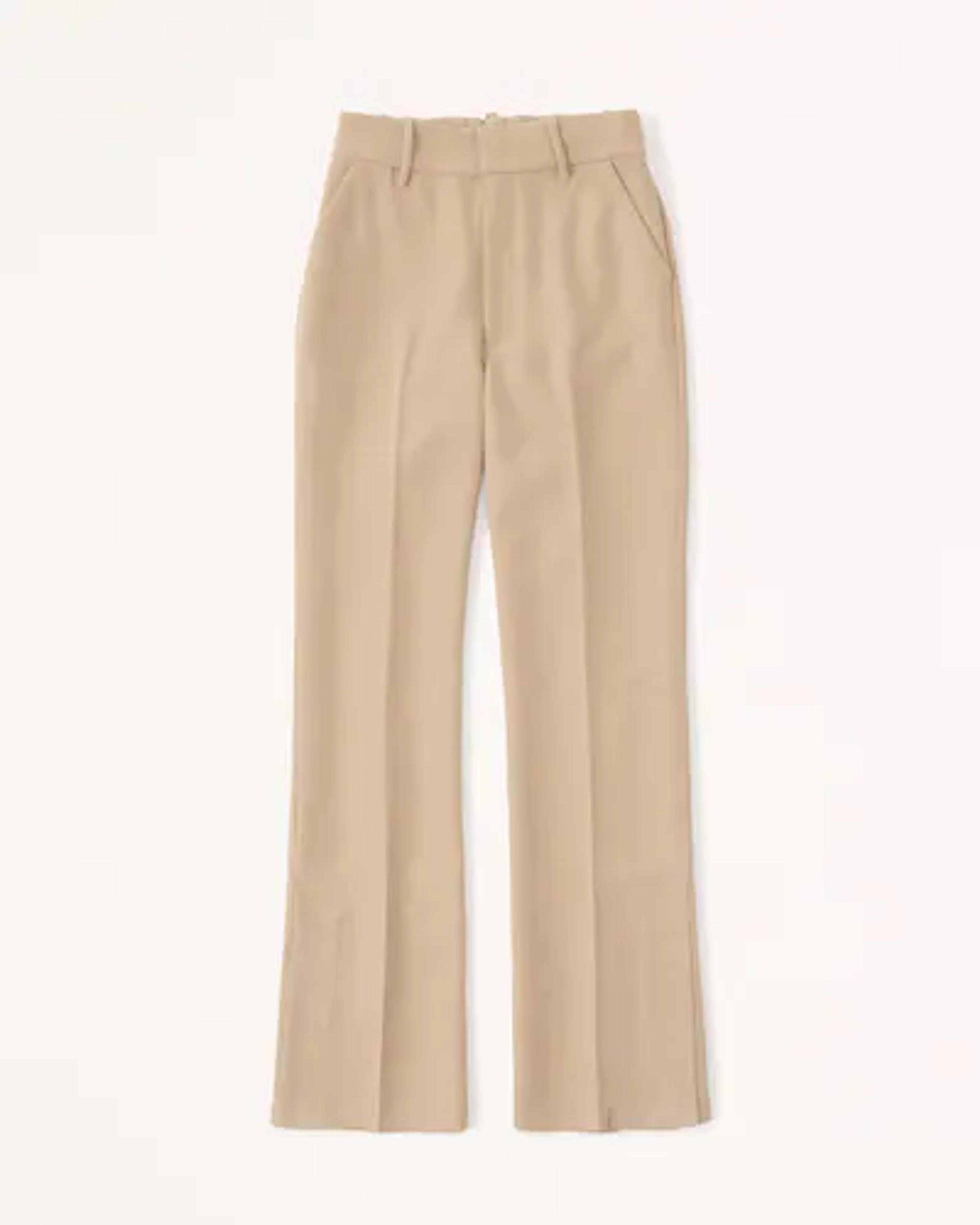 Women's Tailored Split-Hem Flare Pants | Women's Bottoms | Abercrombie.com