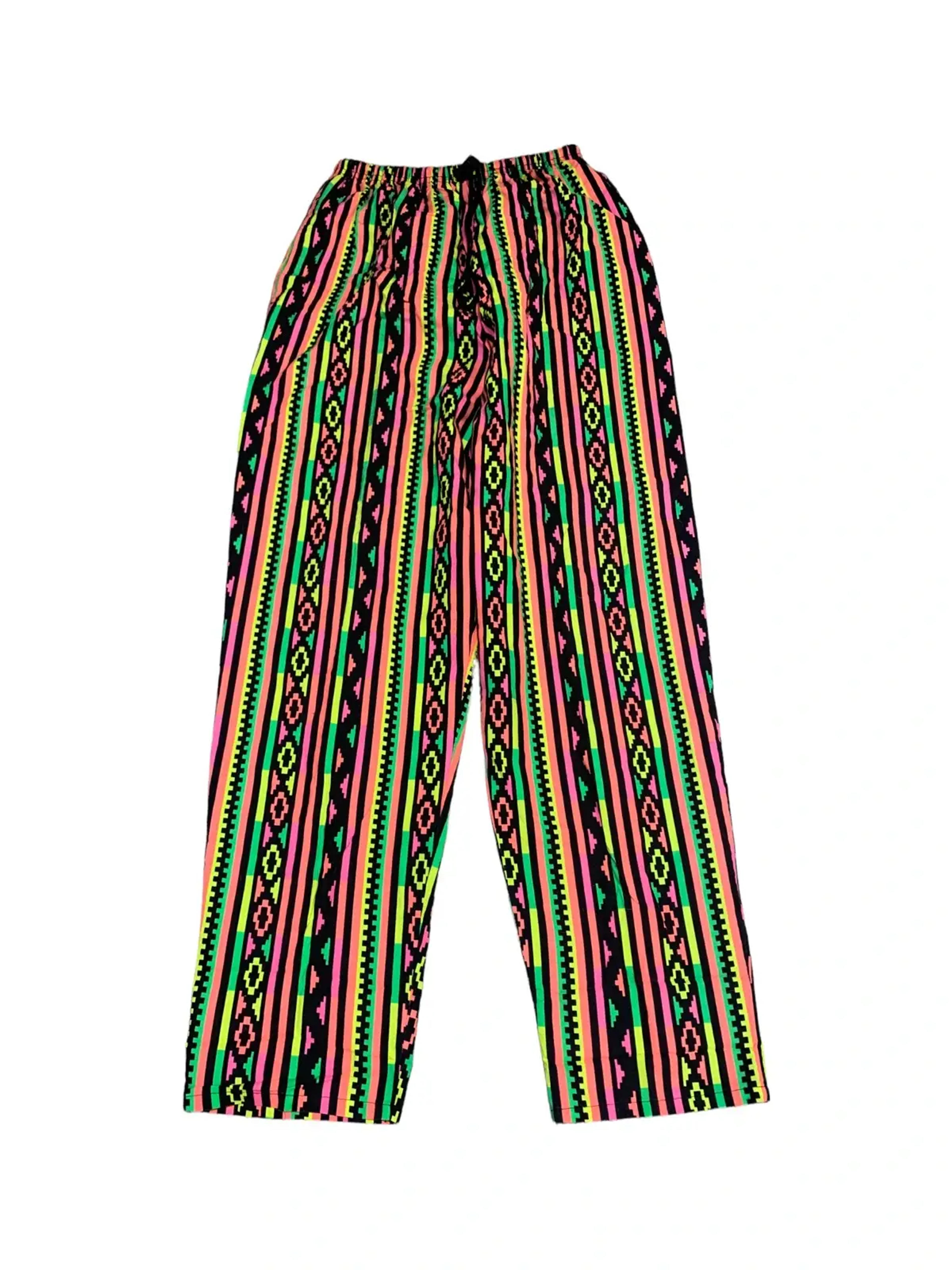Vintage Vintage Neon Tribal All Over Print Pants | Grailed