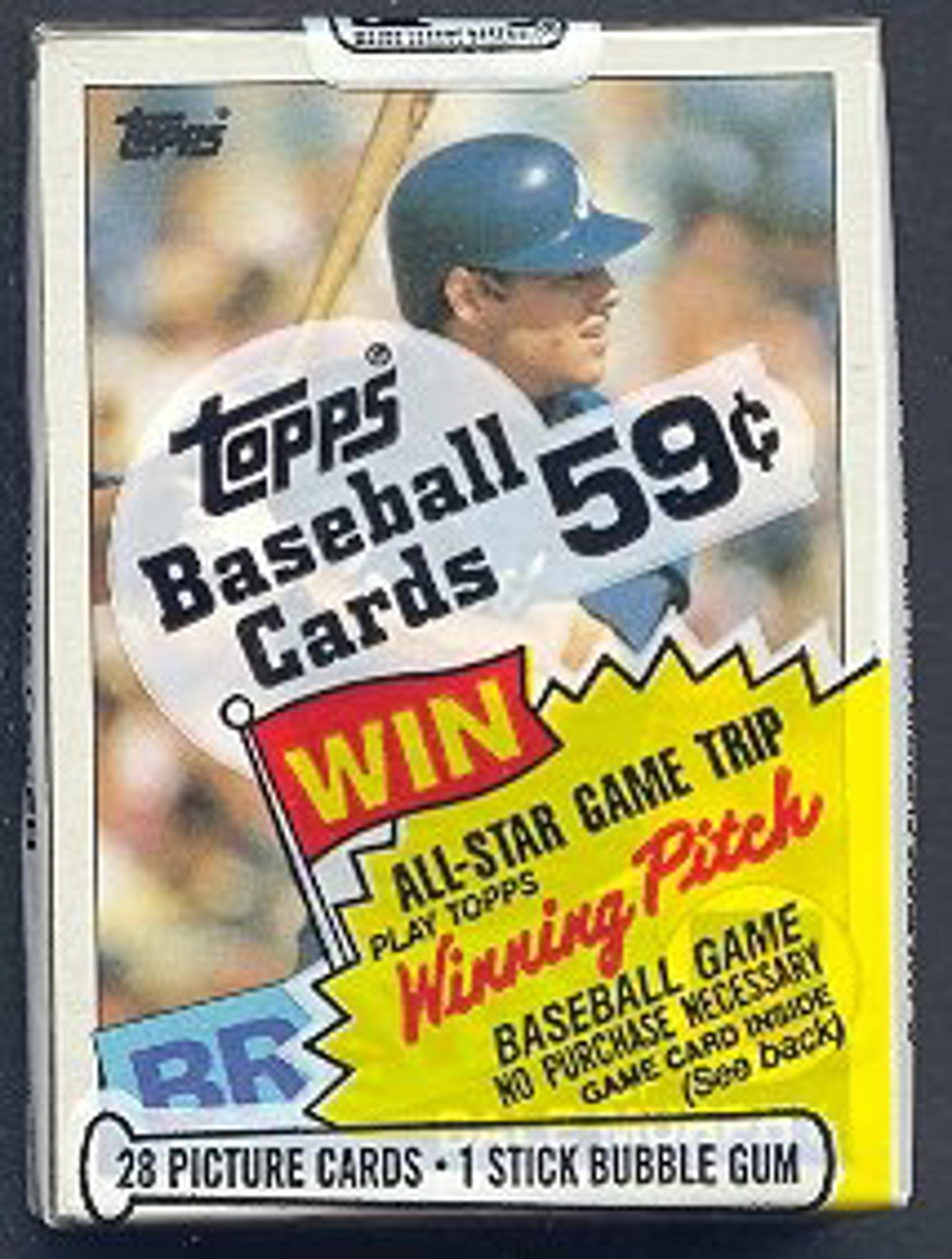 1985 Topps Baseball Unopened Cello Pack