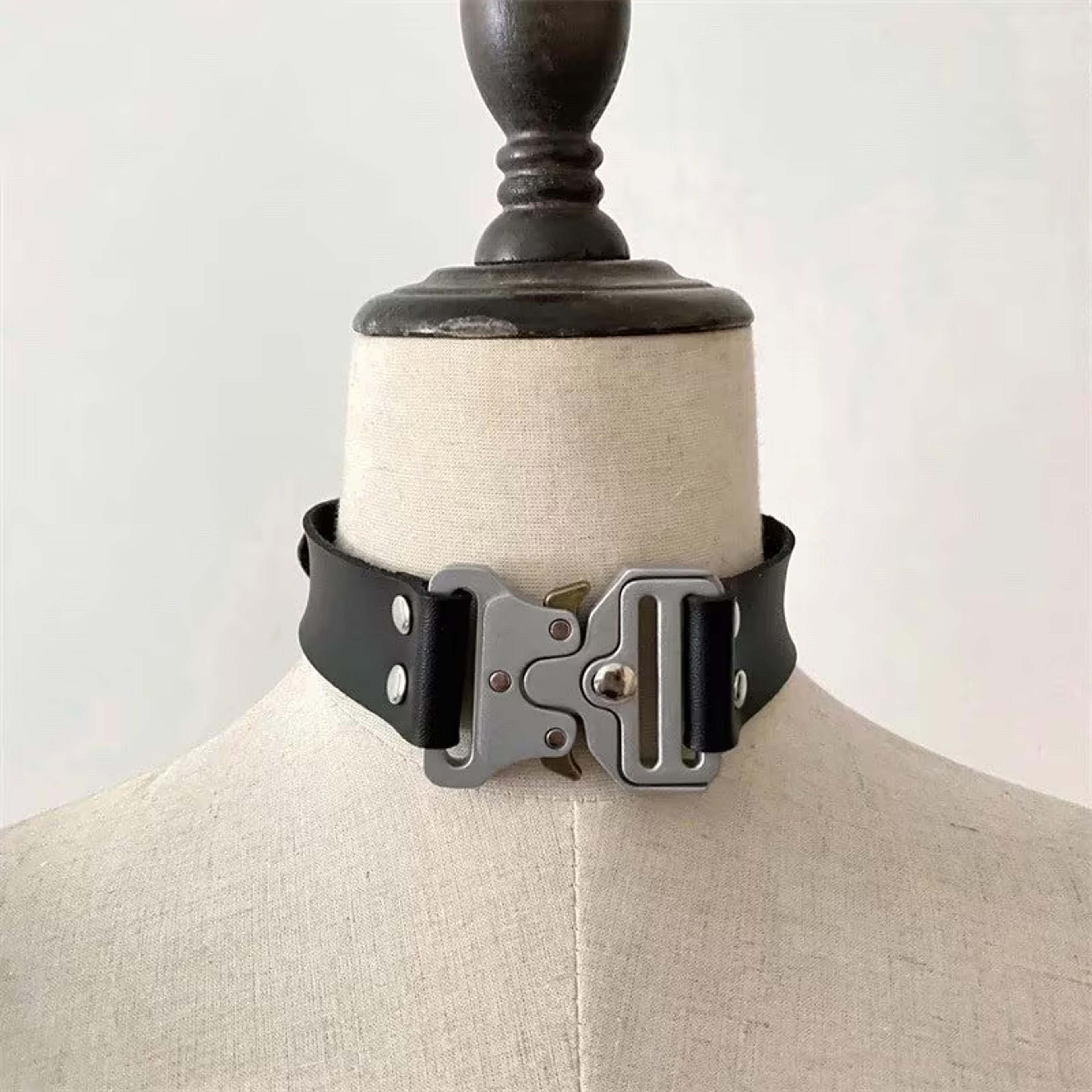 Aosoth PU Leather Techwear Choker Darkwear Choker Gothic - Etsy Ireland