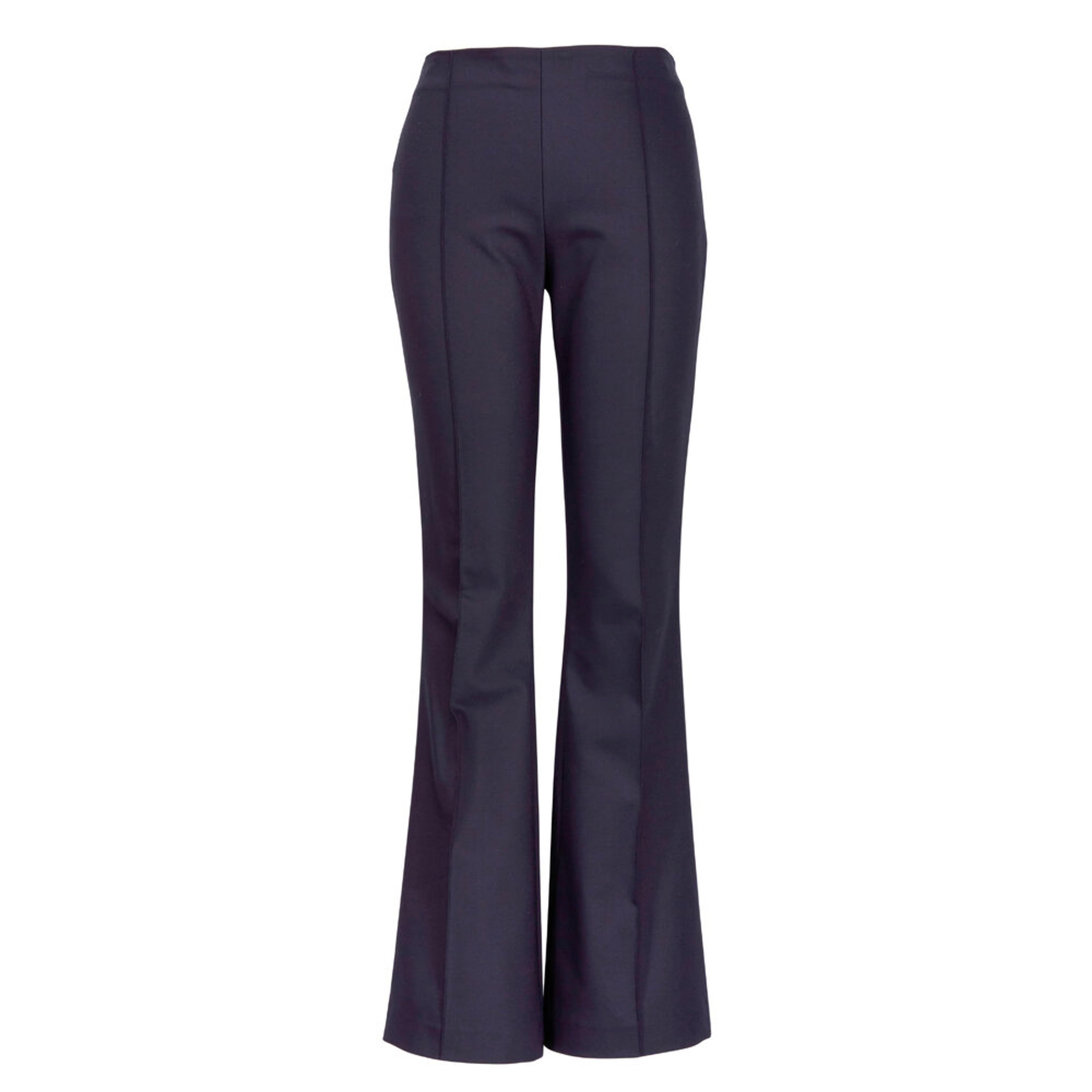 The Row - Becaro Black Techno Stretch Cotton Pant