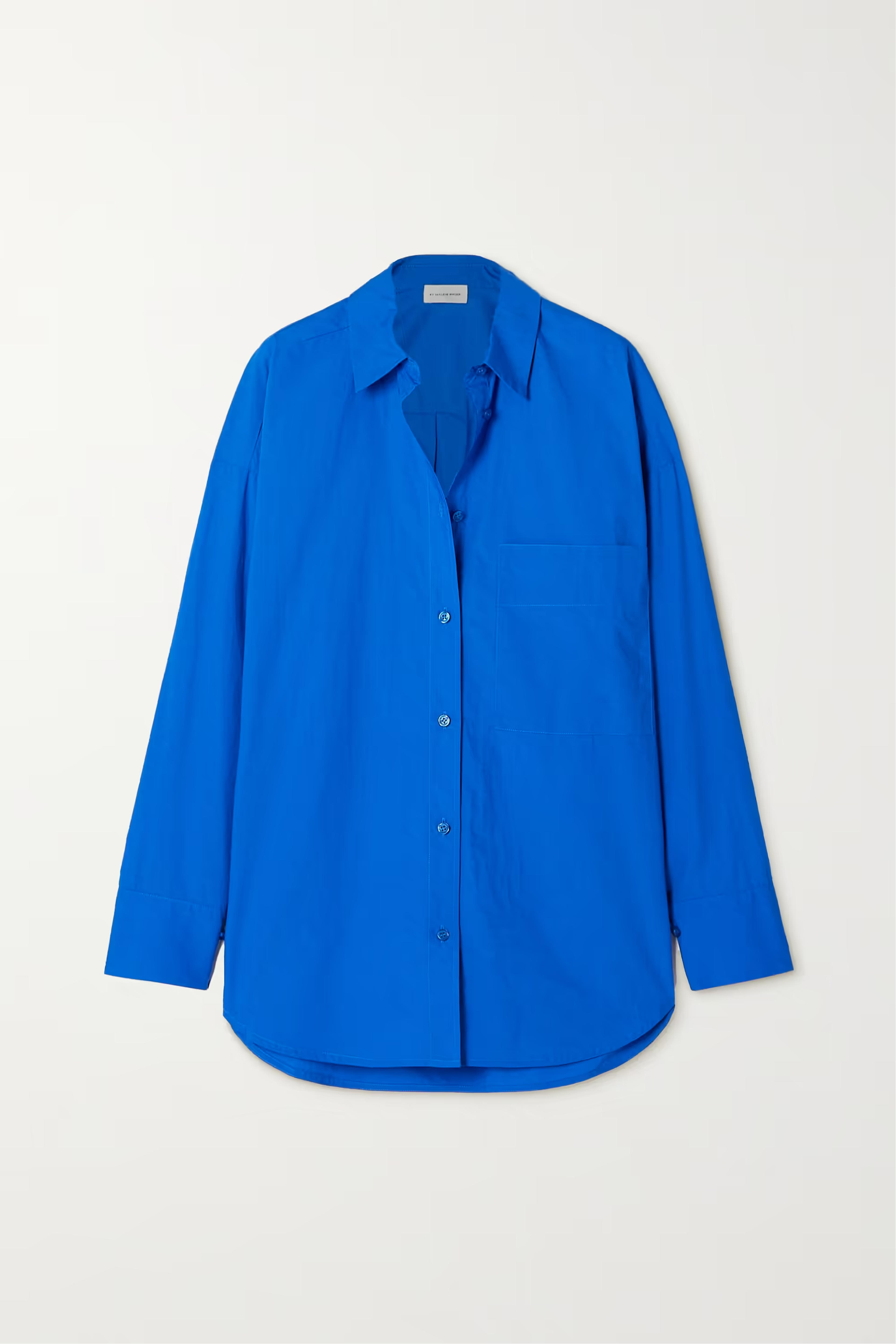 Blue Derris oversized organic cotton-poplin shirt | BY MALENE BIRGER | NET-A-PORTER