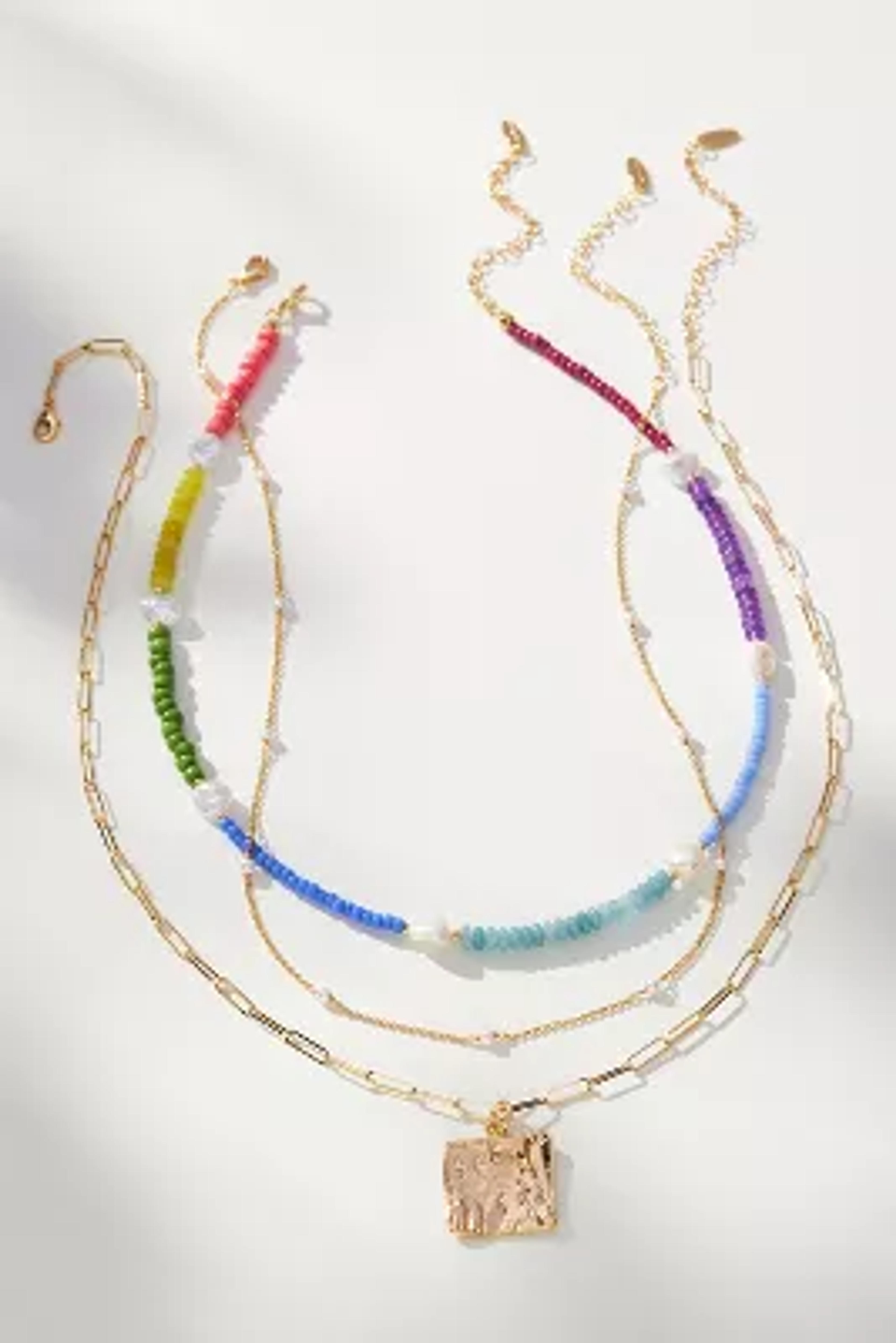 Shades of Sea Triple-Layer Necklace