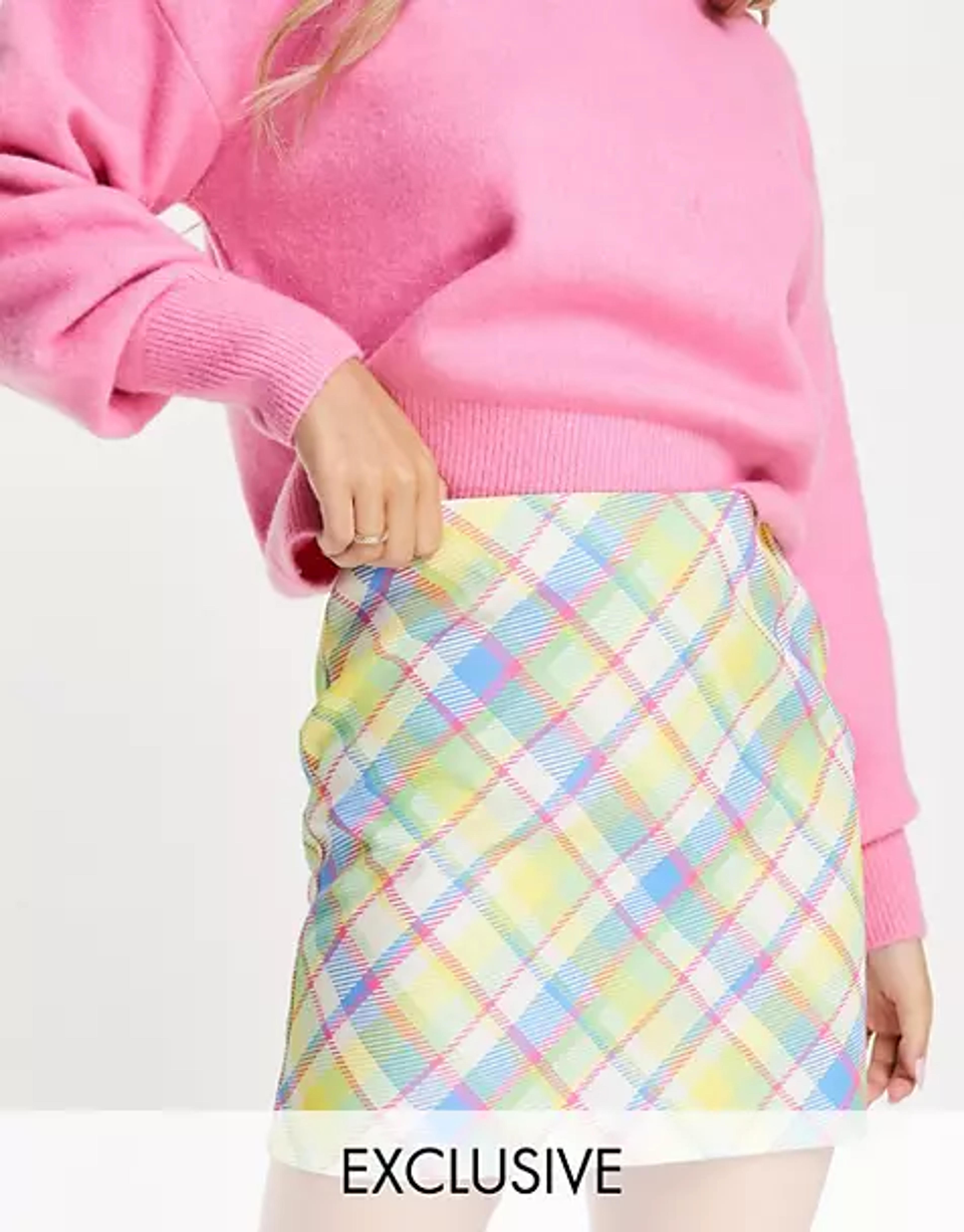 Noisy May exclusive set in pastel check | ASOS