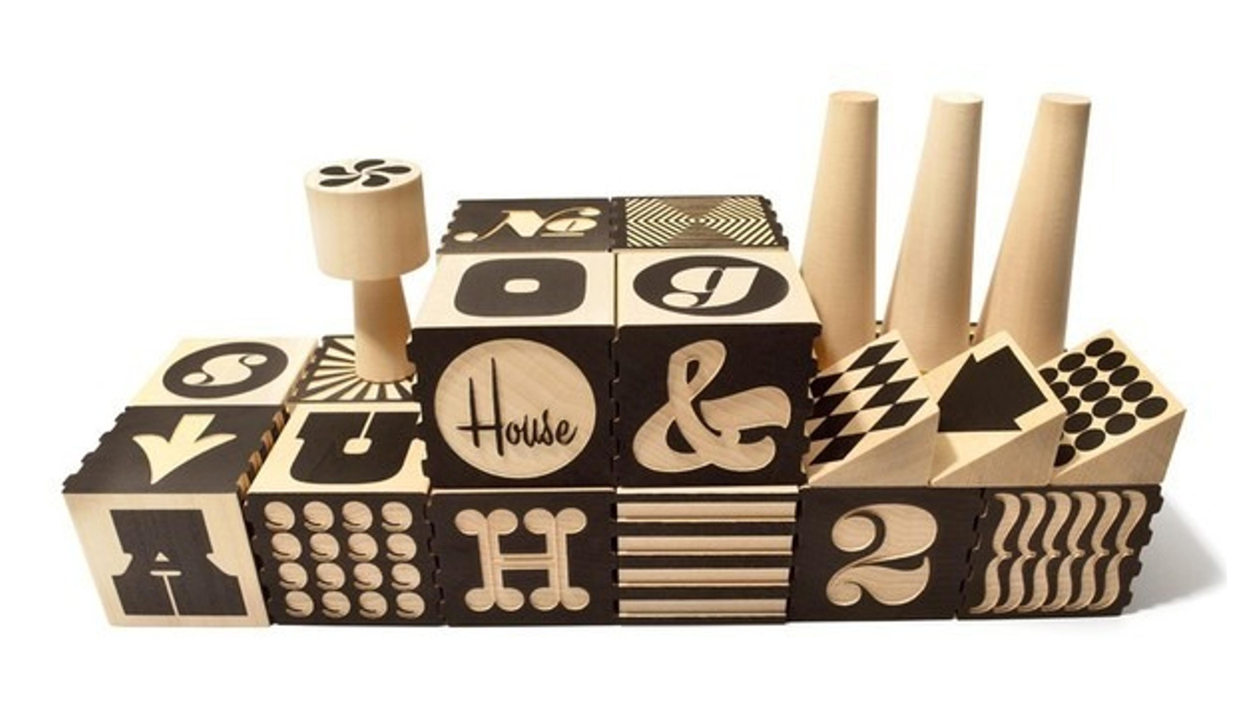 Uncle Goose Wood Alphabet Factory Blocks