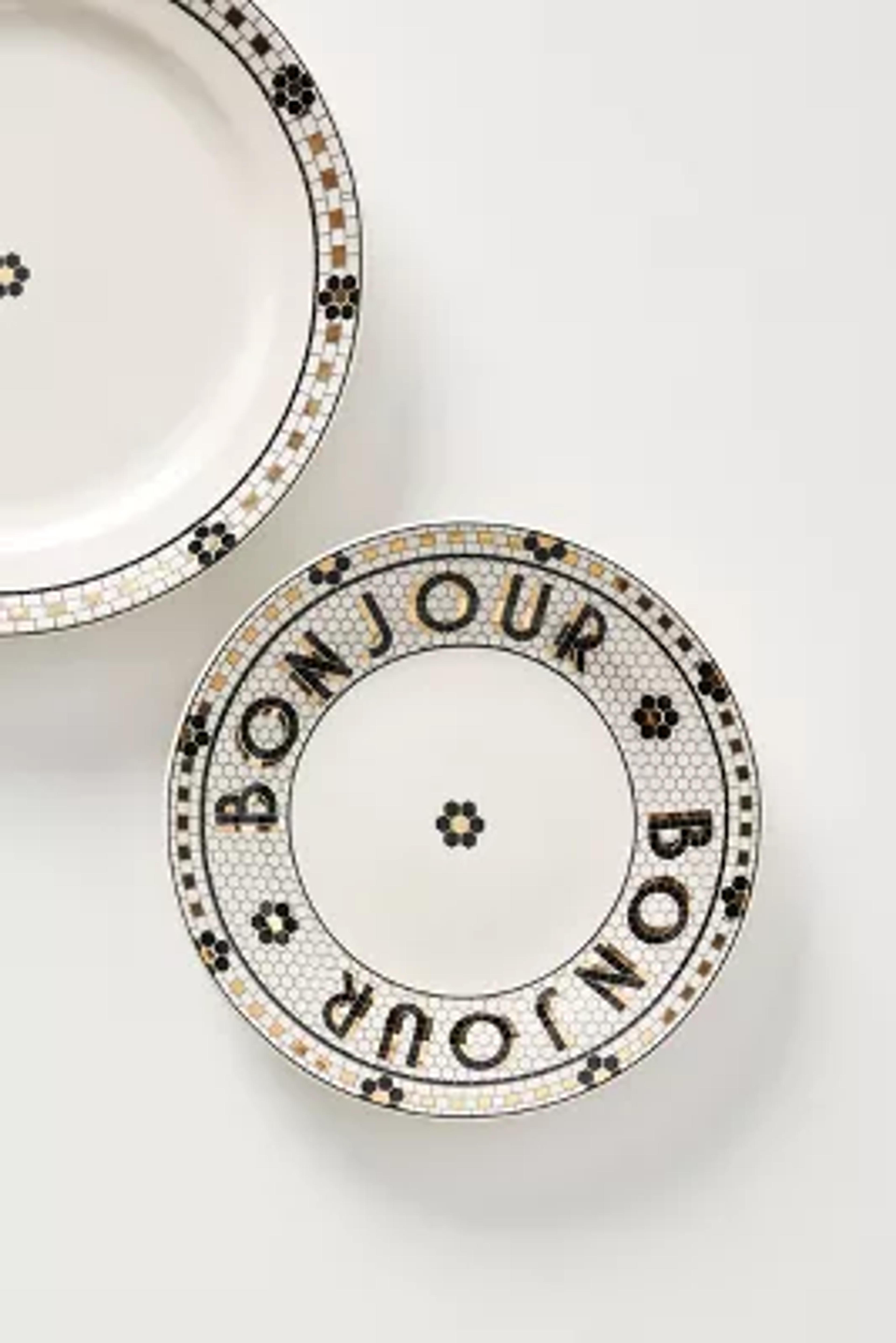 Bistro Tile Bonjour Bread Plates, Set of 4 | Anthropologie