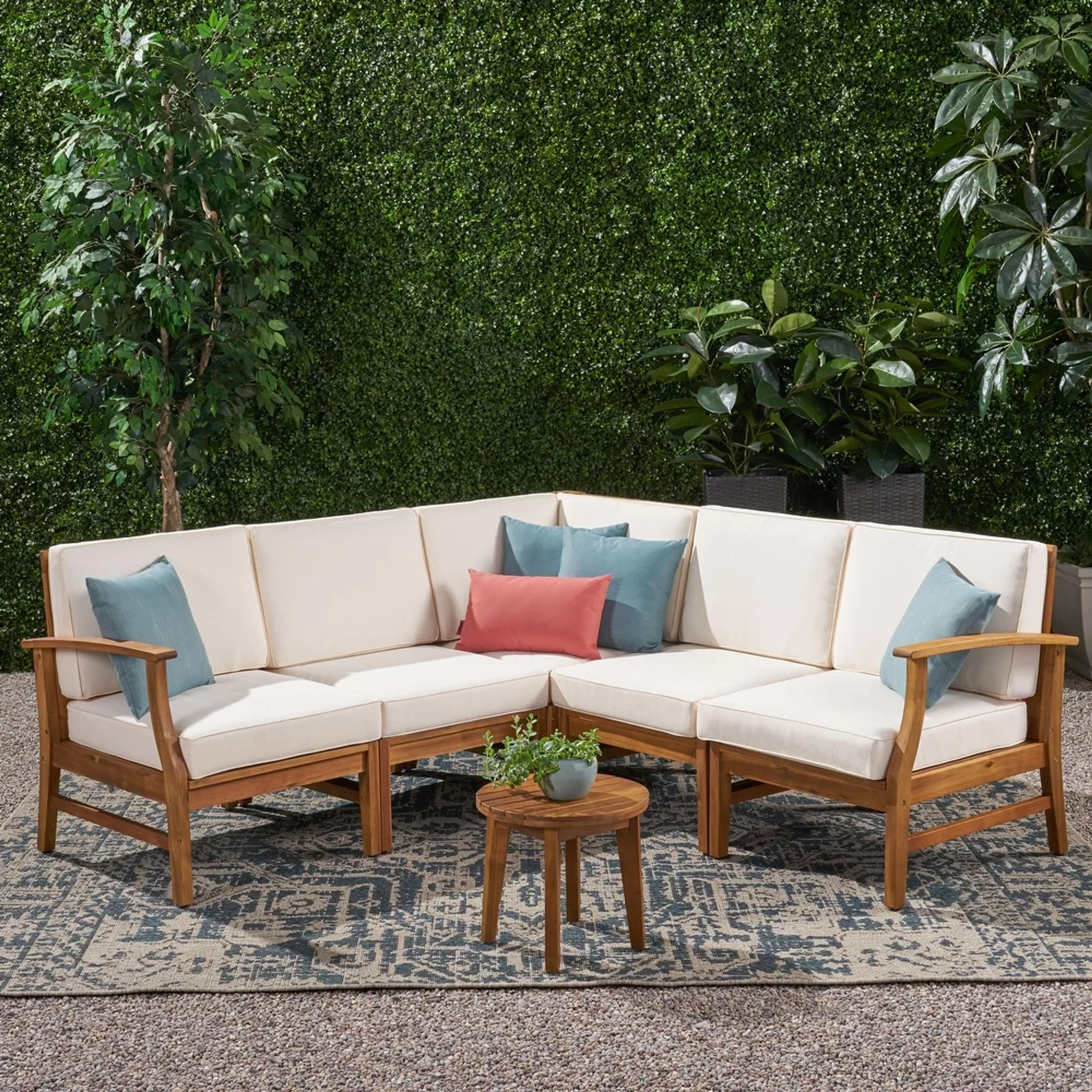 Perla Outdoor 5-piece Chat Set by Christopher Knight Home